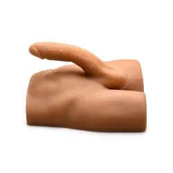 JOCK - Ass Masturbator with Posable Dildo - Medium Tone