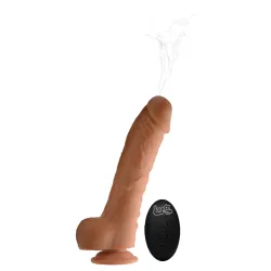 Loadz - Vibrating Squirting Dildo -21,5 cm & Medium Tone