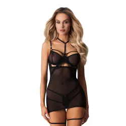 Obsessive - Arrowel Babydoll - Zwart