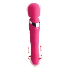 INMI - Ultra Thrust-Her Vibrating Silicone Wand - Pink
