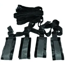 Sportsheets – S&M Bed Bondage Restraint Kit – Black
