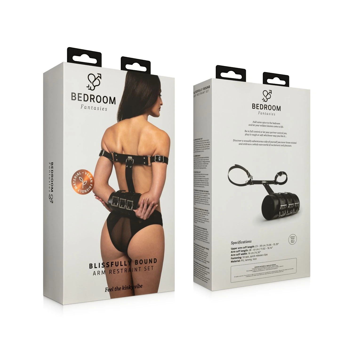 Bedroom Fantasies - Blissfully Bound Arm Restraint Set - Black