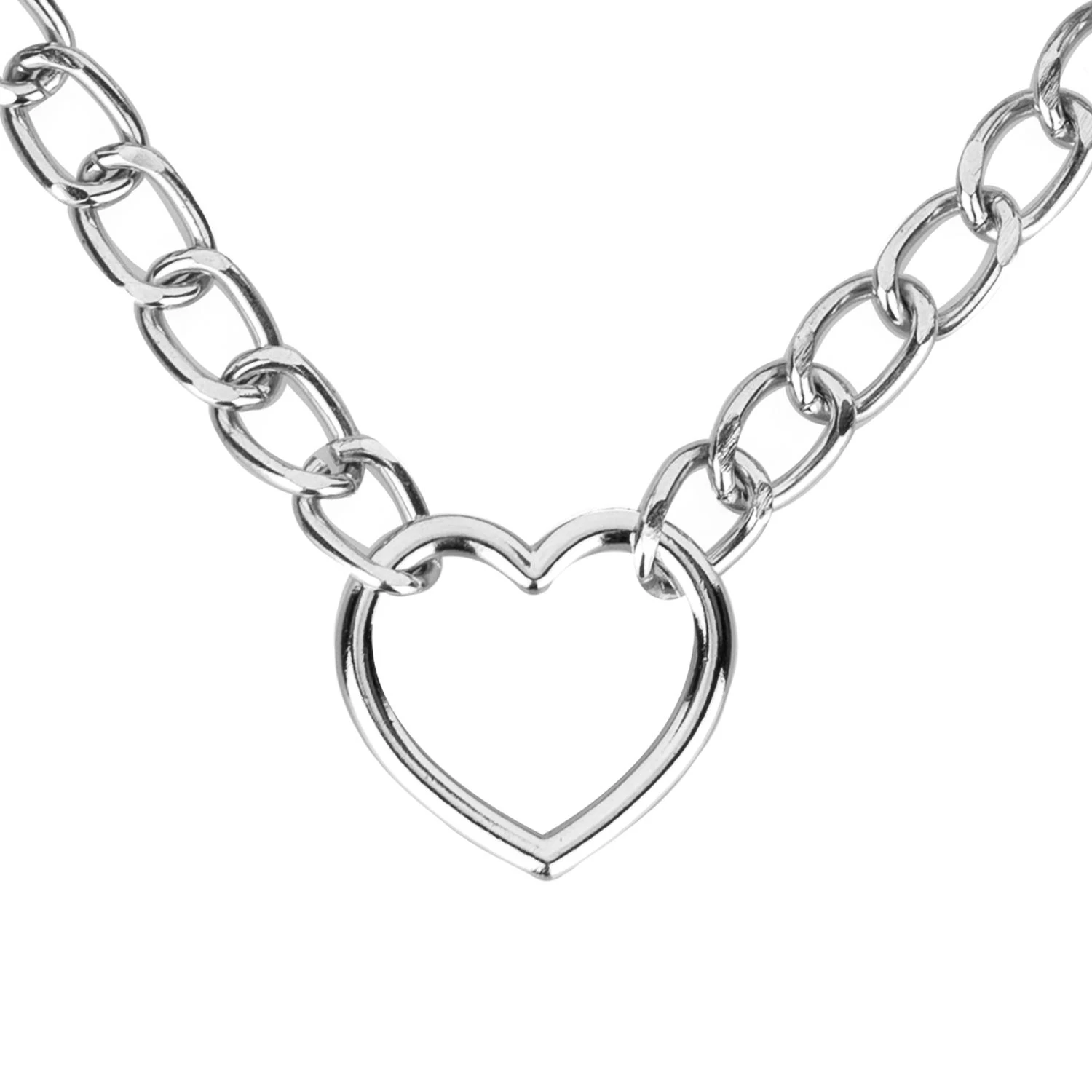 Bedroom Fantasies - Collar with Chain - Silver