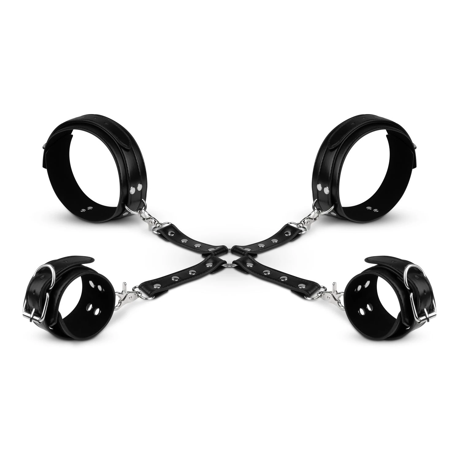 Bedroom Fantasies - Cuffs & Hogtie Set - Black