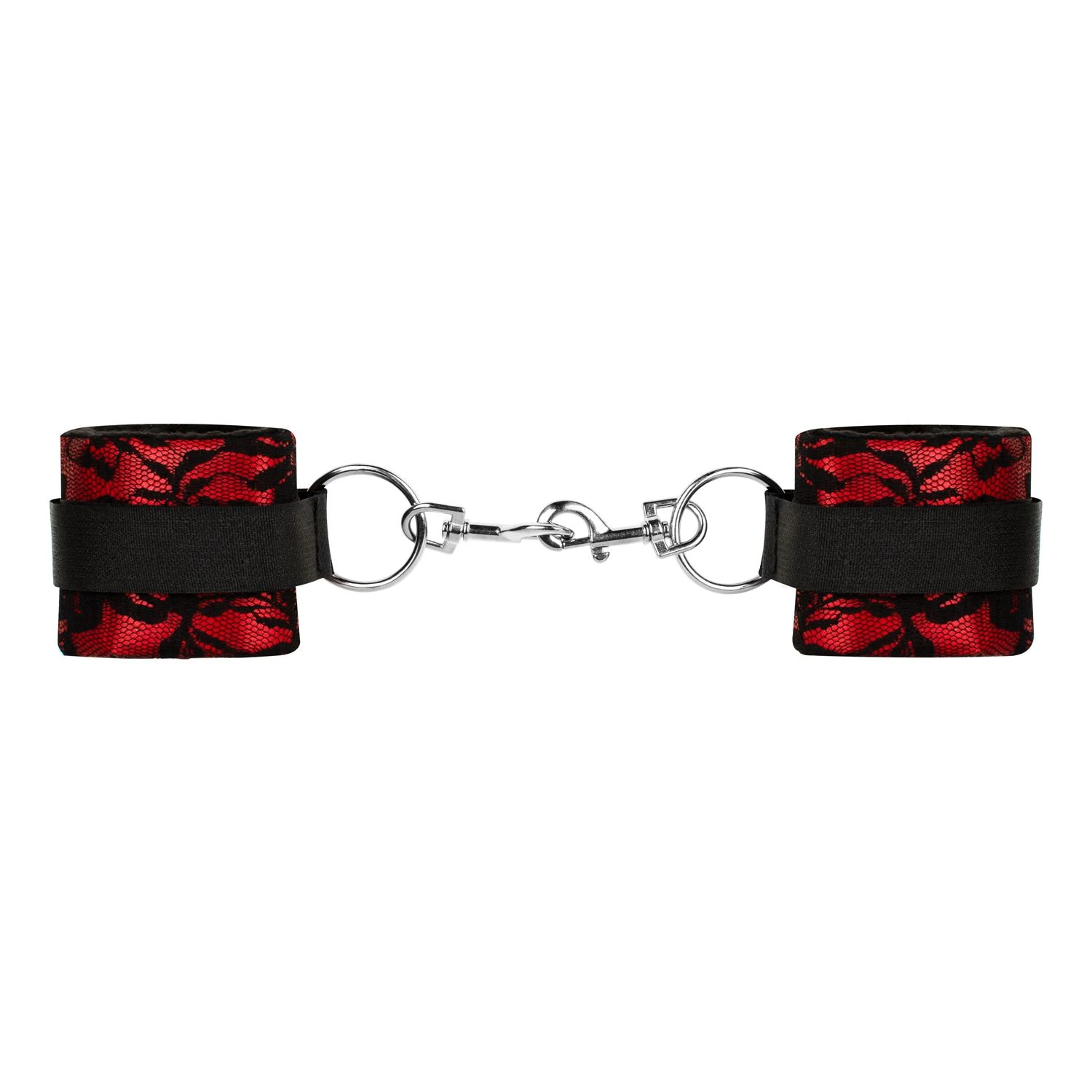 Bedroom Fantasies - Lace & Leather Look - 8 Piece Bondage Set - Red