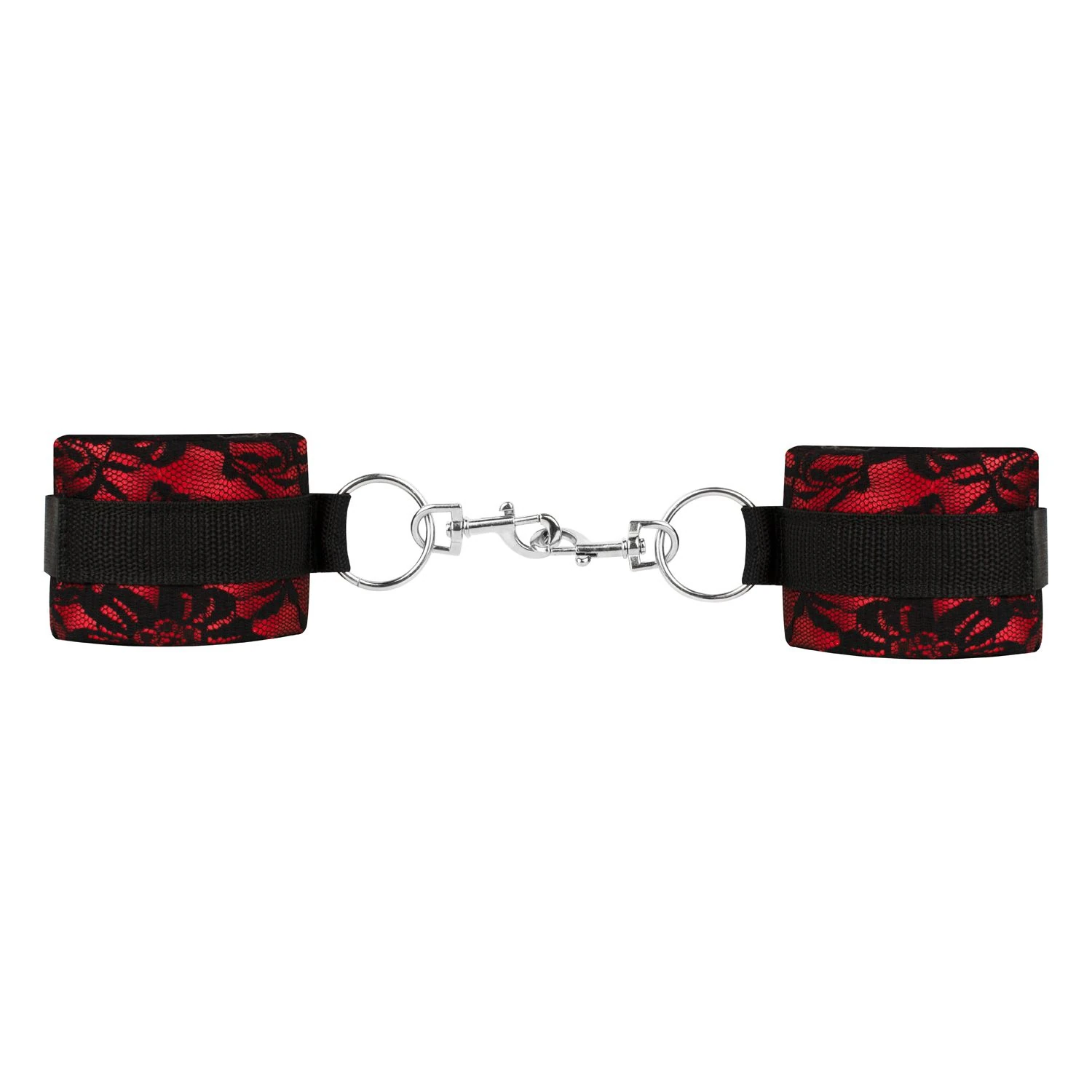 Bedroom Fantasies - Lace & Leather Look - 8 Piece Bondage Set - Red