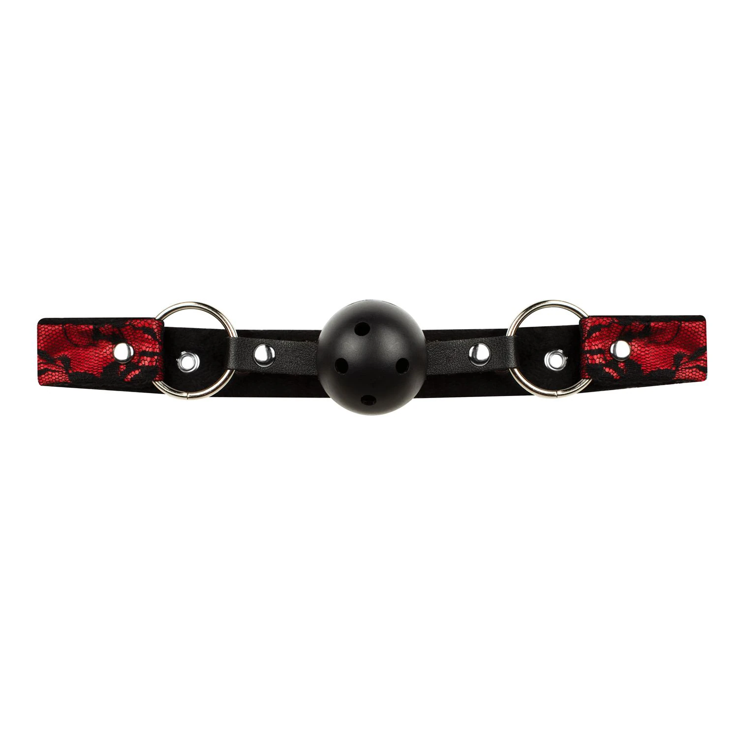 Bedroom Fantasies - Lace & Leather Look - 8 Piece Bondage Set - Red
