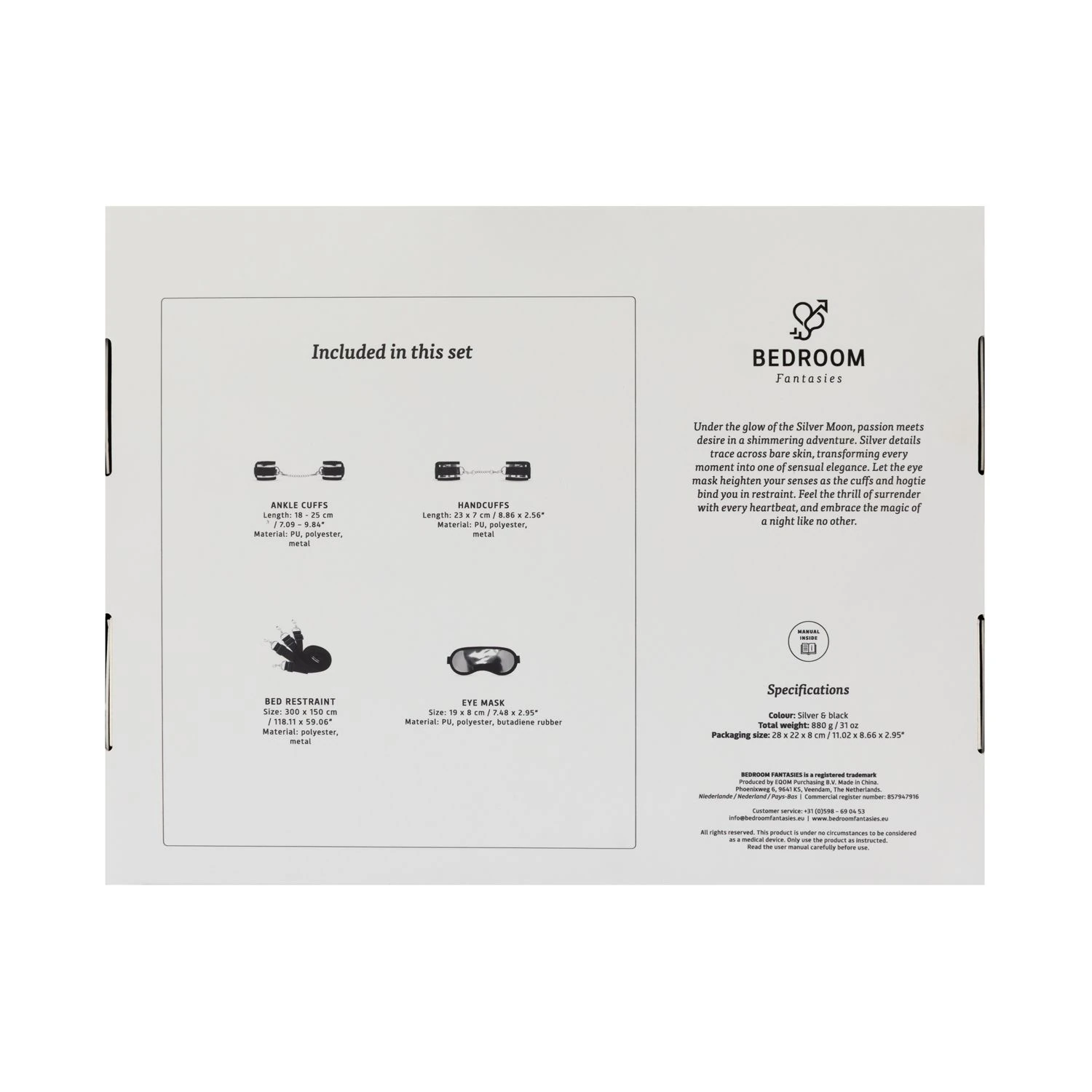 Bedroom Fantasies - Silver Moon Fantasy Play Kit - Bed restraint