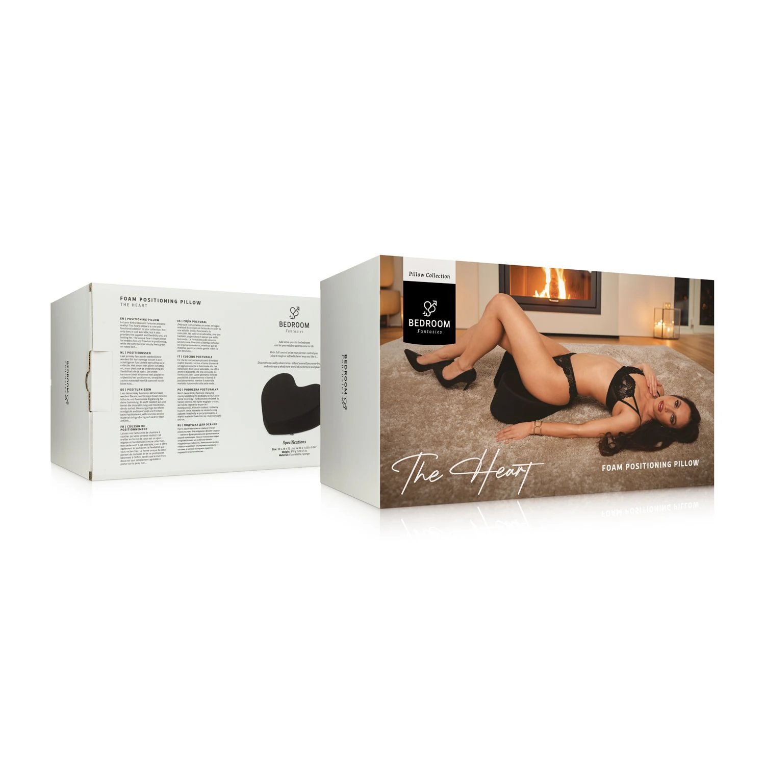 Bedroom Fantasies - The Heart Positioning Pillow - Black