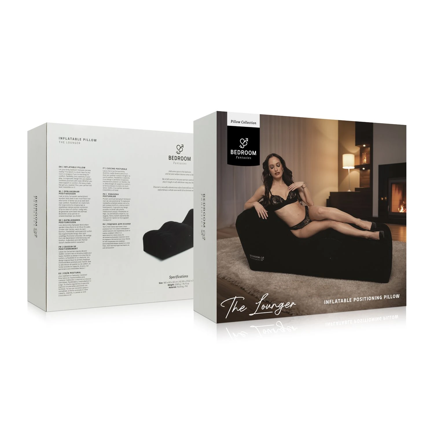 Bedroom Fantasies - The Lounger Inflatable Bench - Black