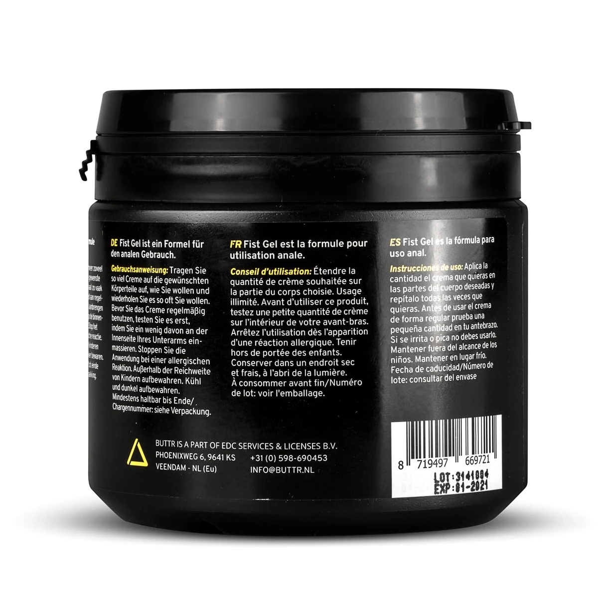 BUTTR - Fisting Gel - 500 ml