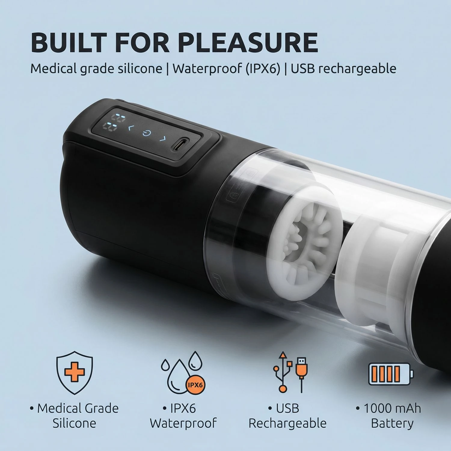 CRUIZR - CX10 Thrusting & Rotating Masturbator