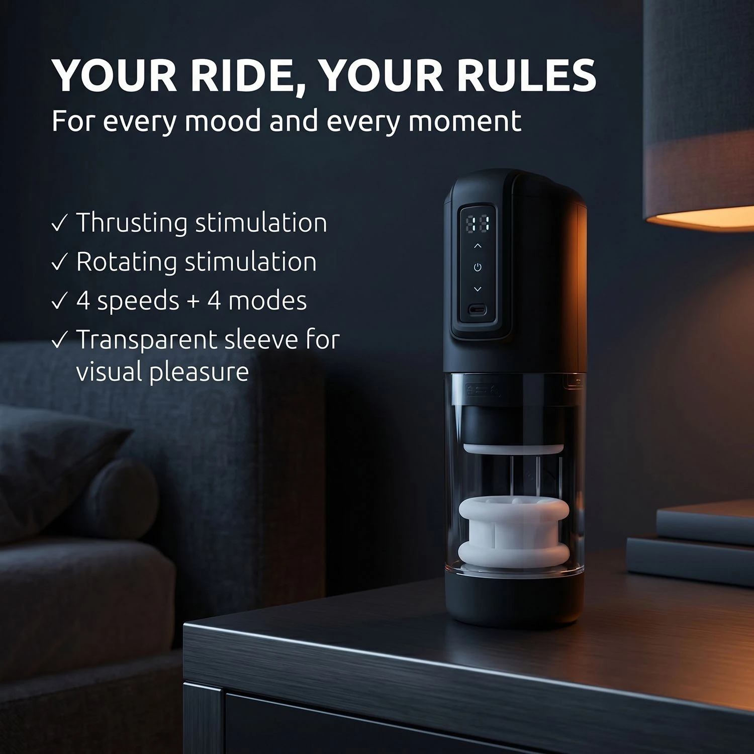 CRUIZR - CX10 Thrusting & Rotating Masturbator