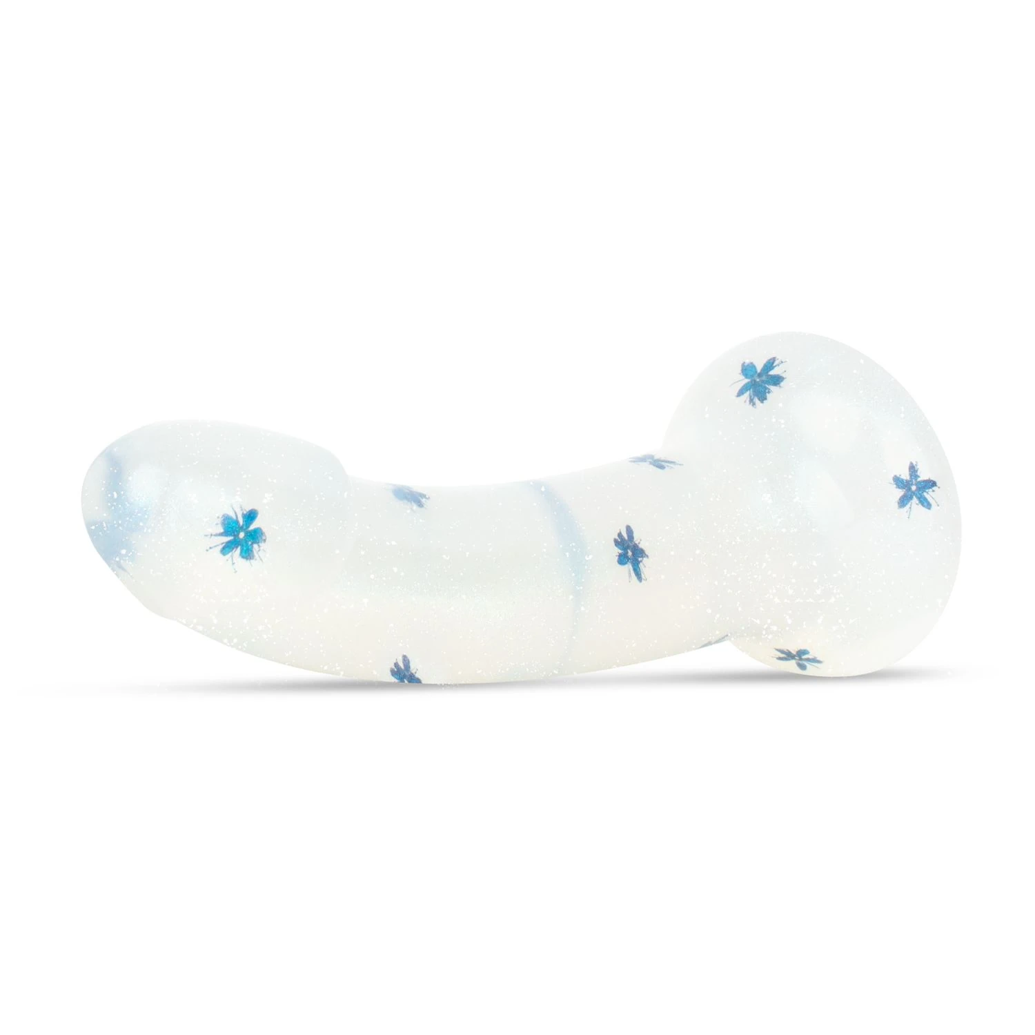 Dildo Collection Blossom Bliss Dildo – Blue Glitter Design 19 cm