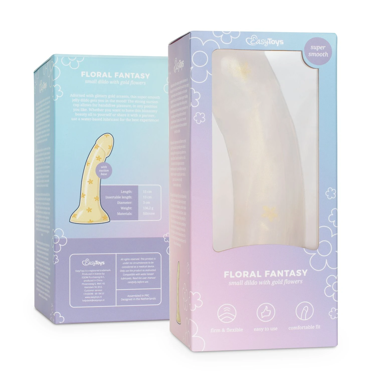 Dildo Collection - Floral Fantasy - Gold Flowers 15 cm