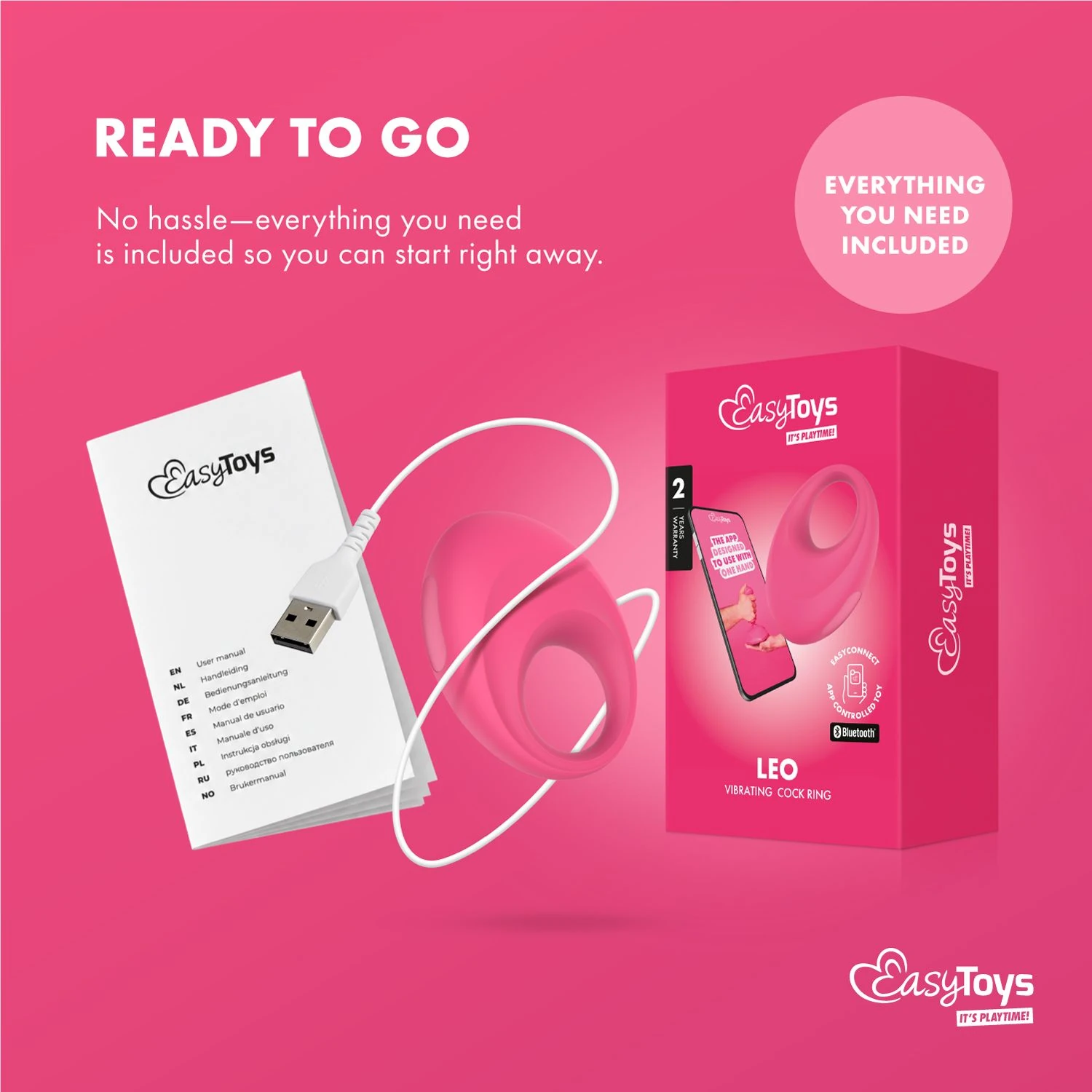 EasyConnect - Vibrating Cockring Leo app-controlled