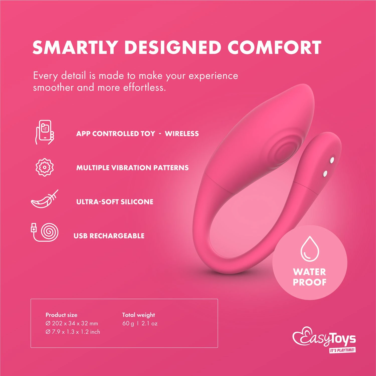 EasyConnect - Vibrating Egg Aria app-controlled