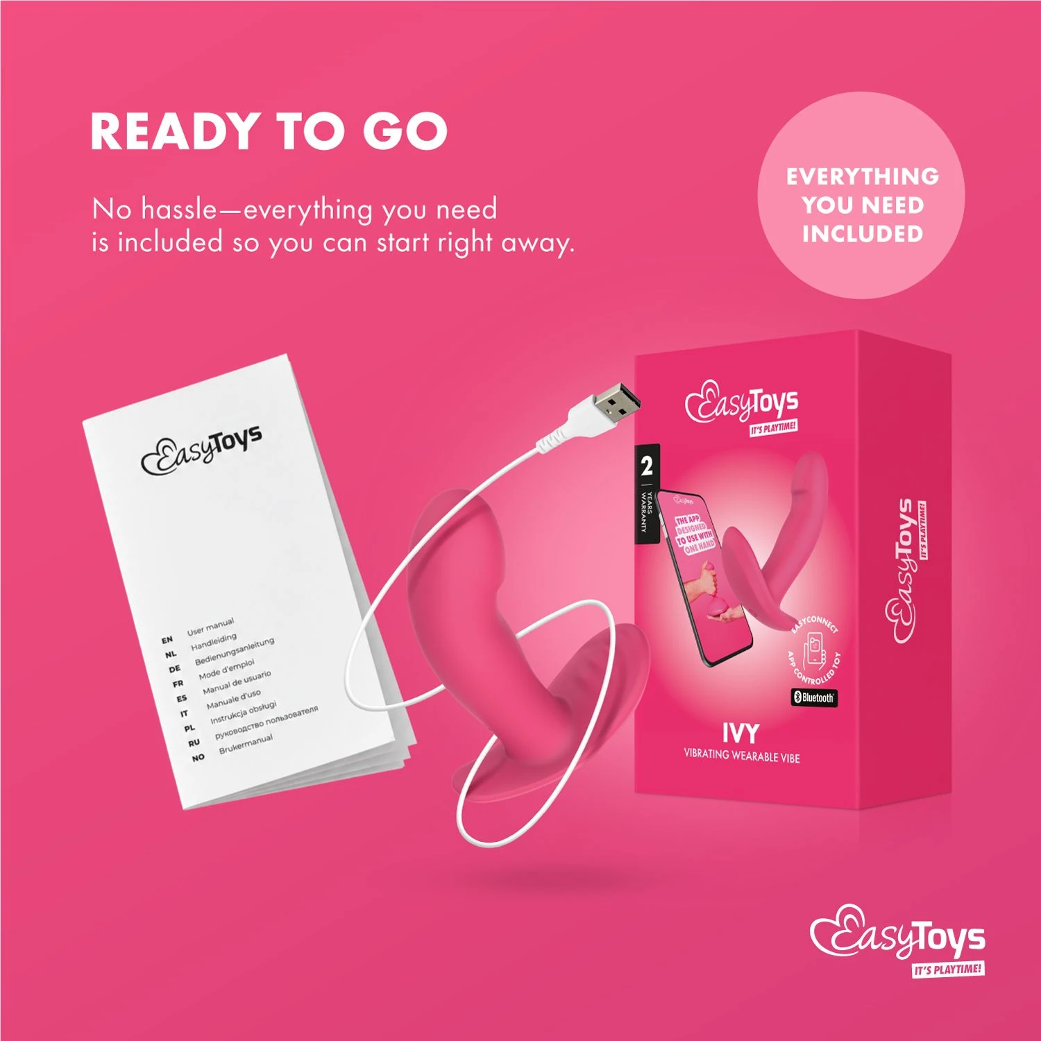 EasyConnect - Wearable Vibrator Ivy app-controlled