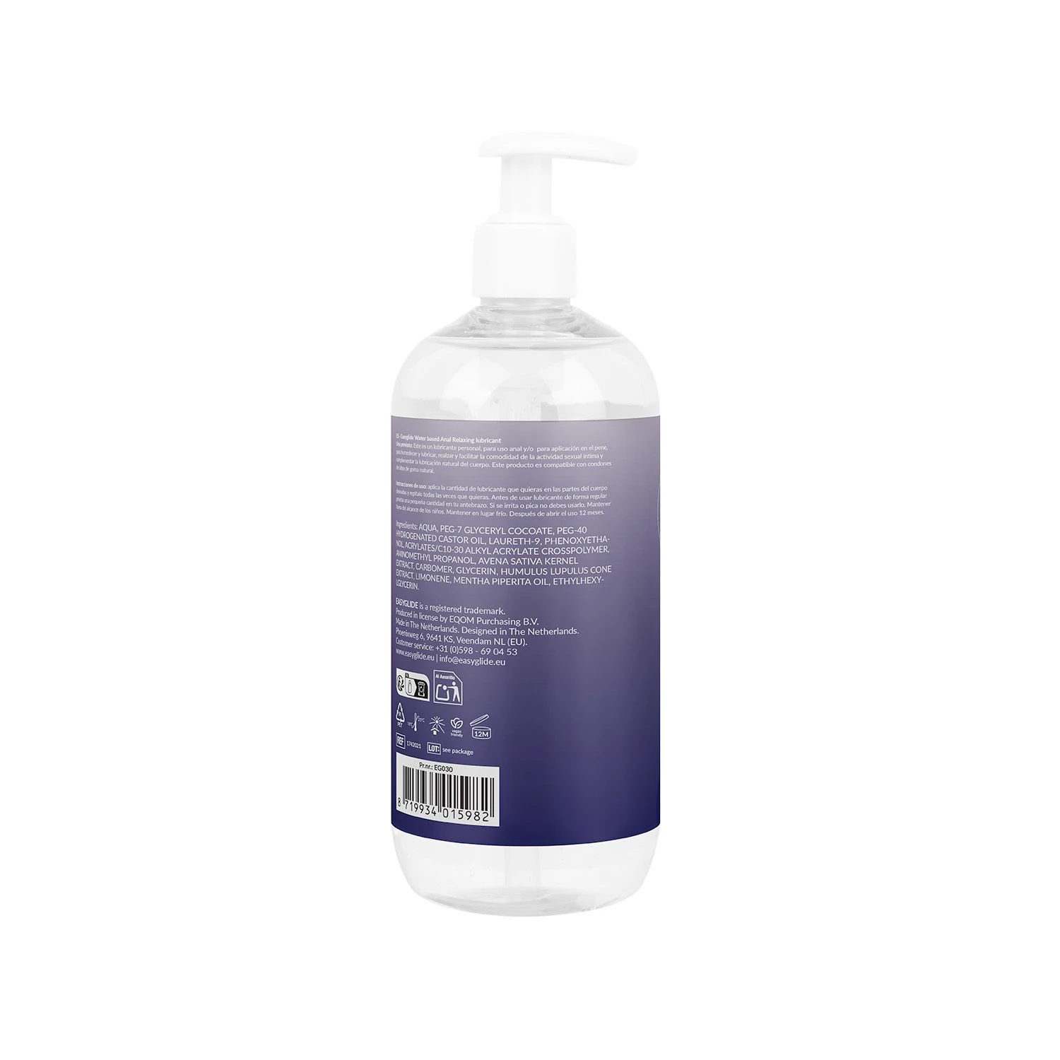 EasyGlide Anal Relaxing Lubricant - 500 ml