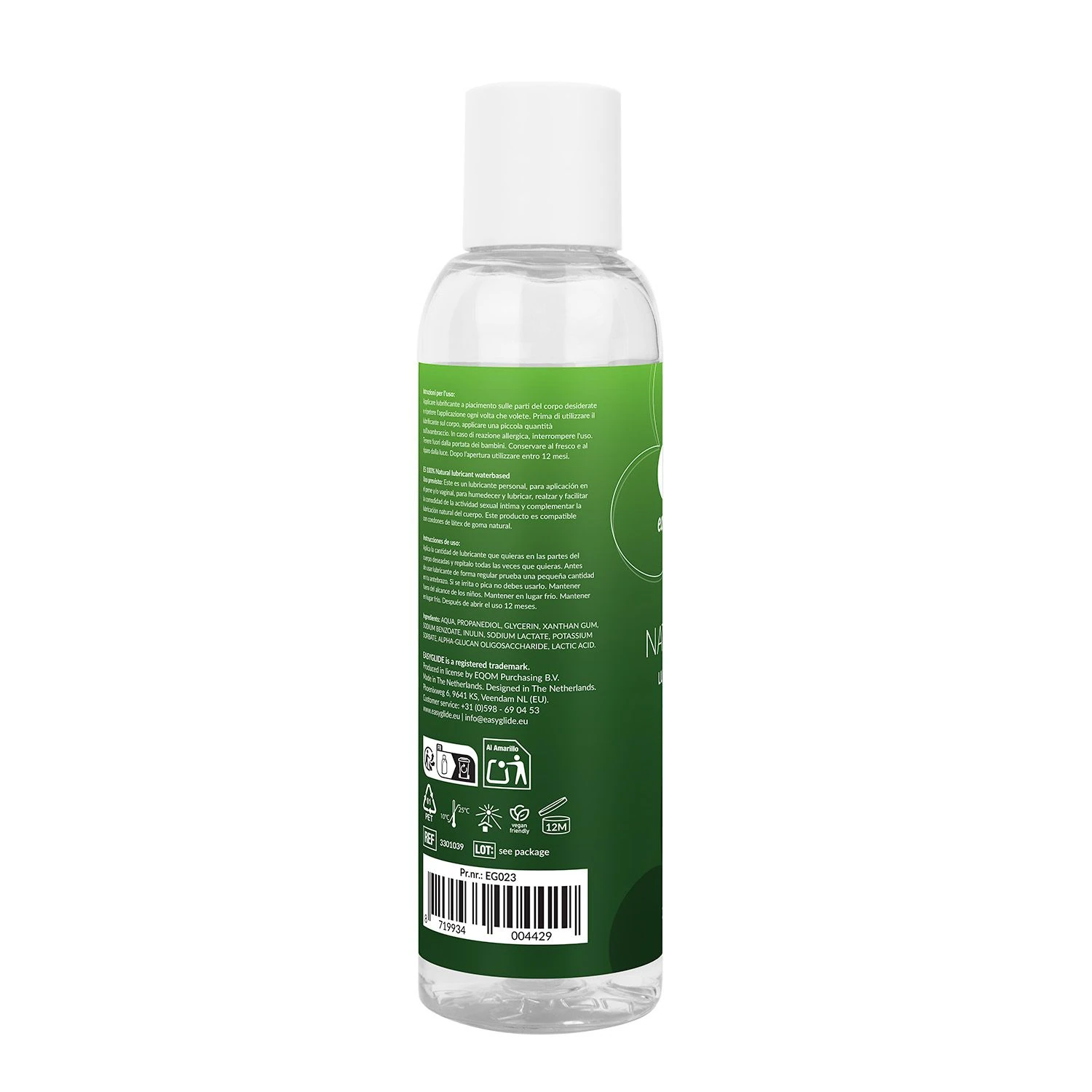 EasyGlide - Natural Water-Based Lubricant - 150 ml