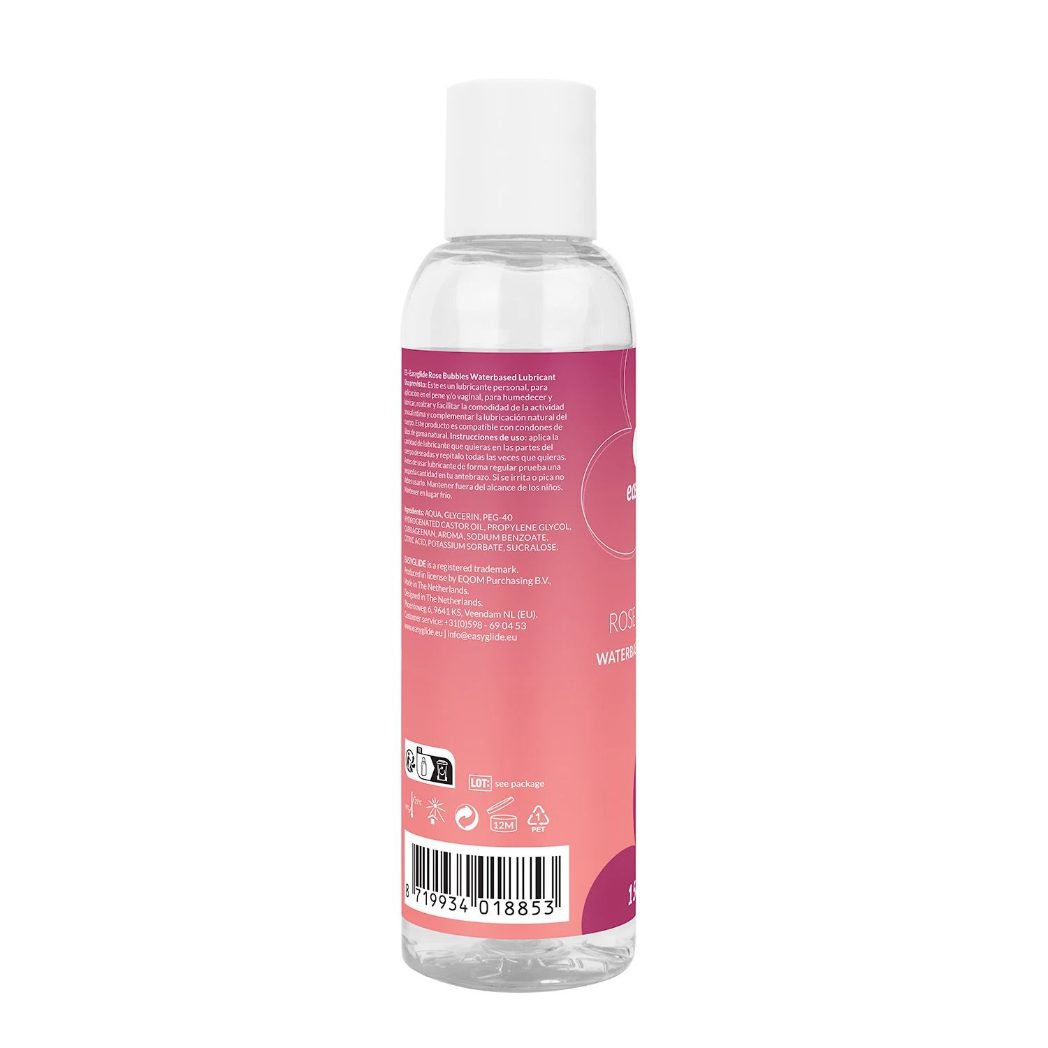 EasyGlide Rosé Bubbles Water-Based Lubricant - 150 ml