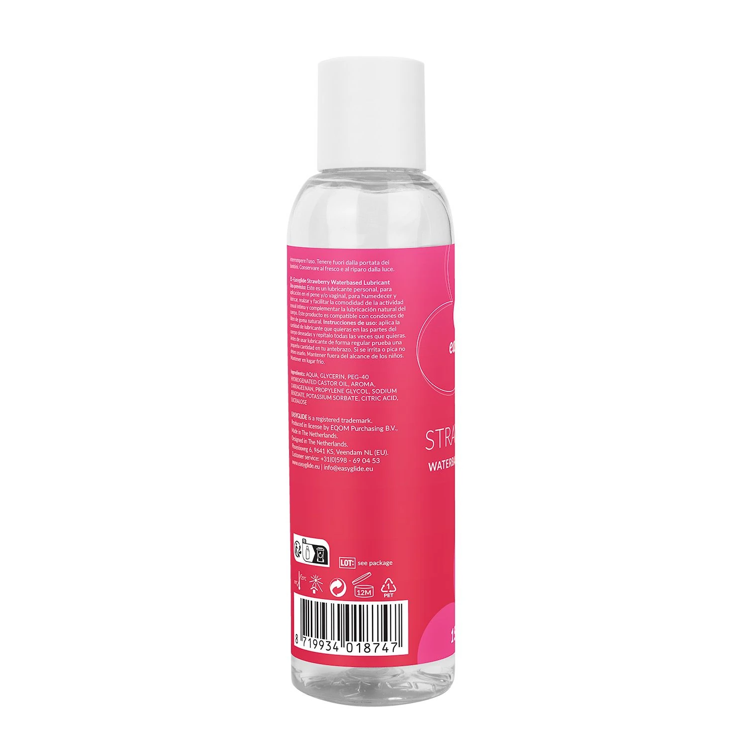 EasyGlide Strawberry Waterbased Lubricant - 150 ml
