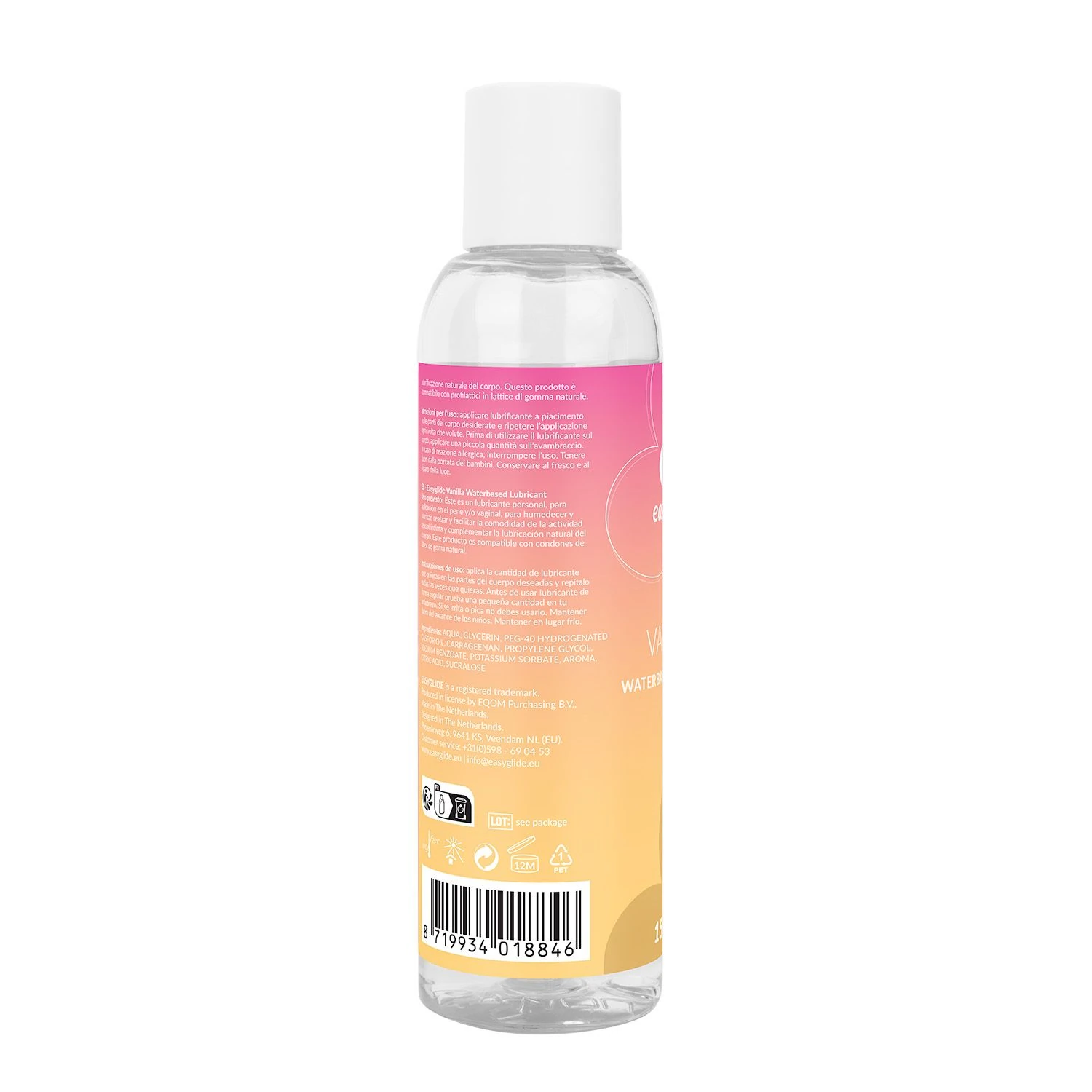 EasyGlide Vanilla Water-Based Lubricant - 150 ml