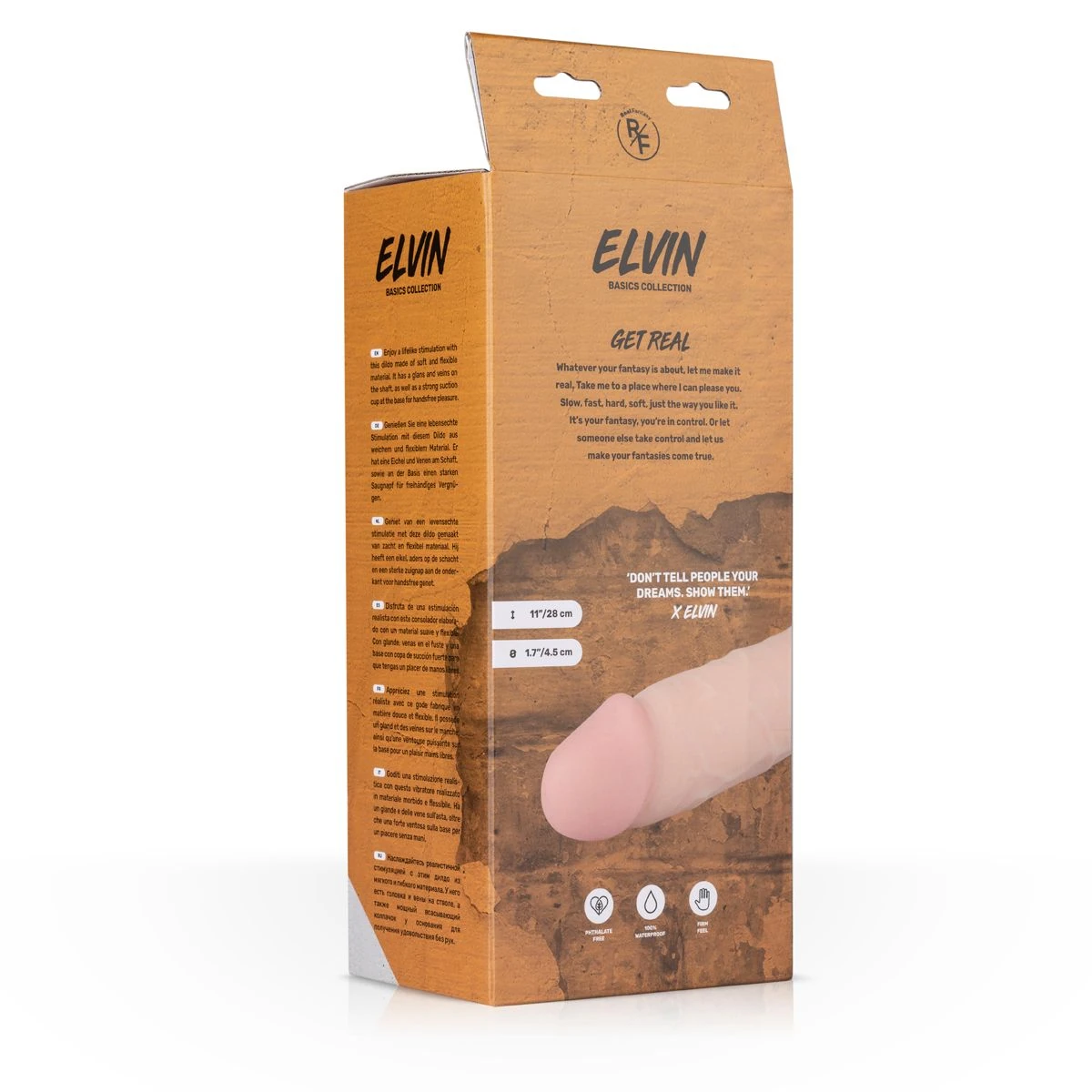 Elvin Realistic Vibrator - 27,50 cm