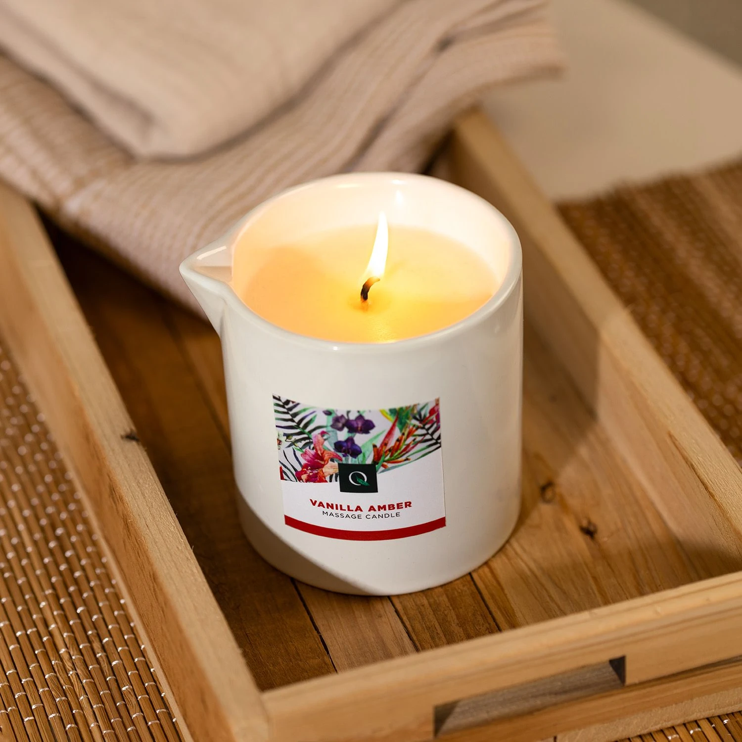 Exotiq Massage Candle Vanilla Amber - 200g