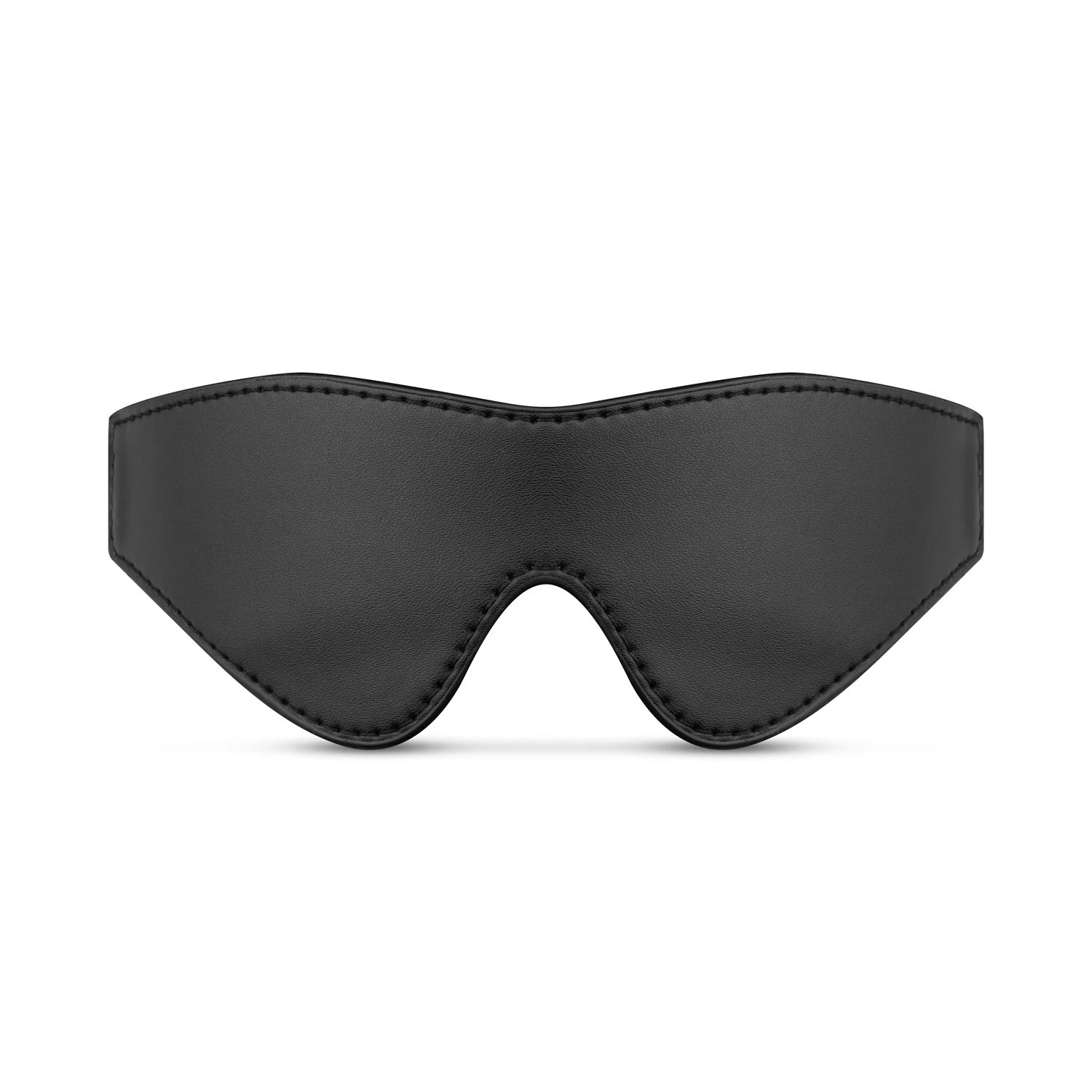 Faux Leather Blindfold - Black