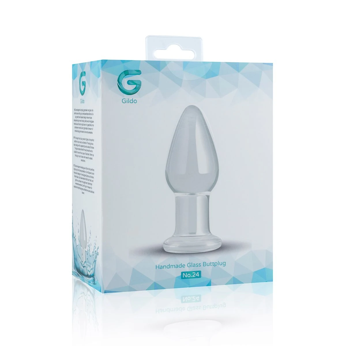 Gildo - Clear Glass Buttplug - 9,4 cm