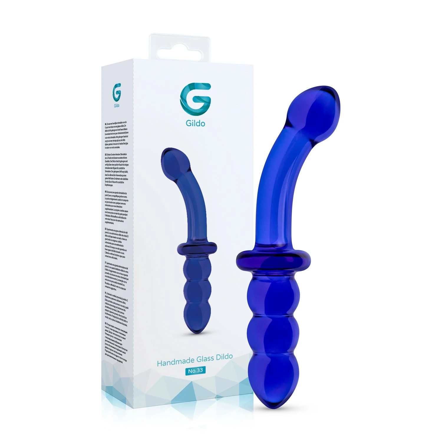 Gildo - Double Glass G-Spot/Prostate Dildo No. 33 - 20 cm