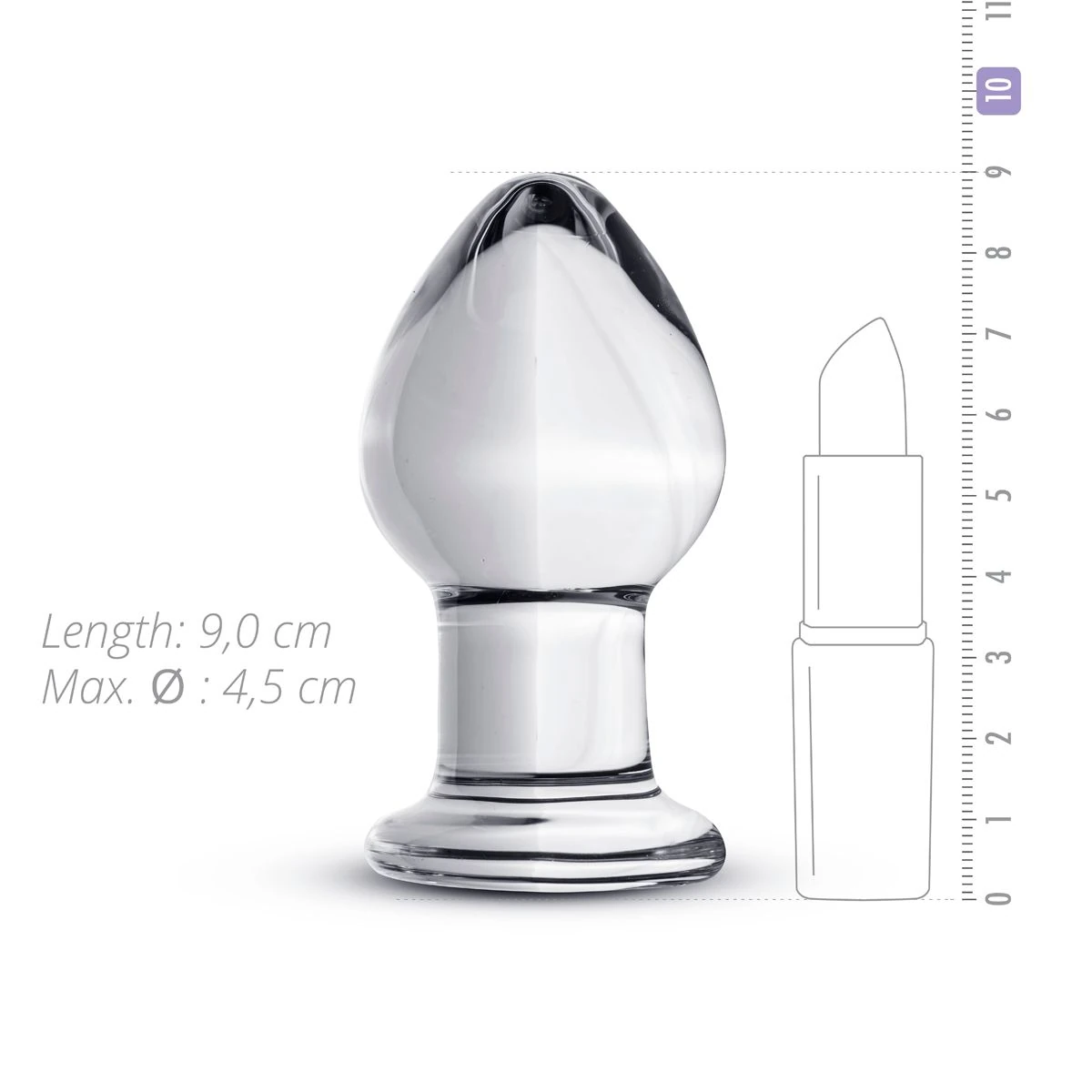 Gildo - Glass Buttplug No. 26 - 9 cm