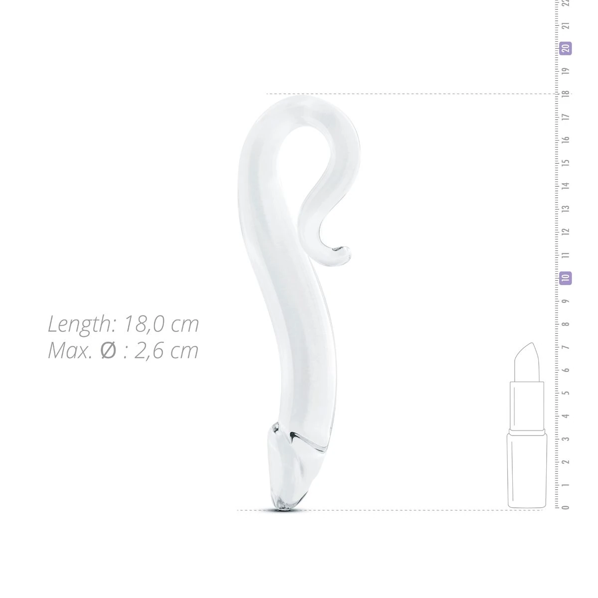Gildo - Glass Dildo No. 14 - 18 cm