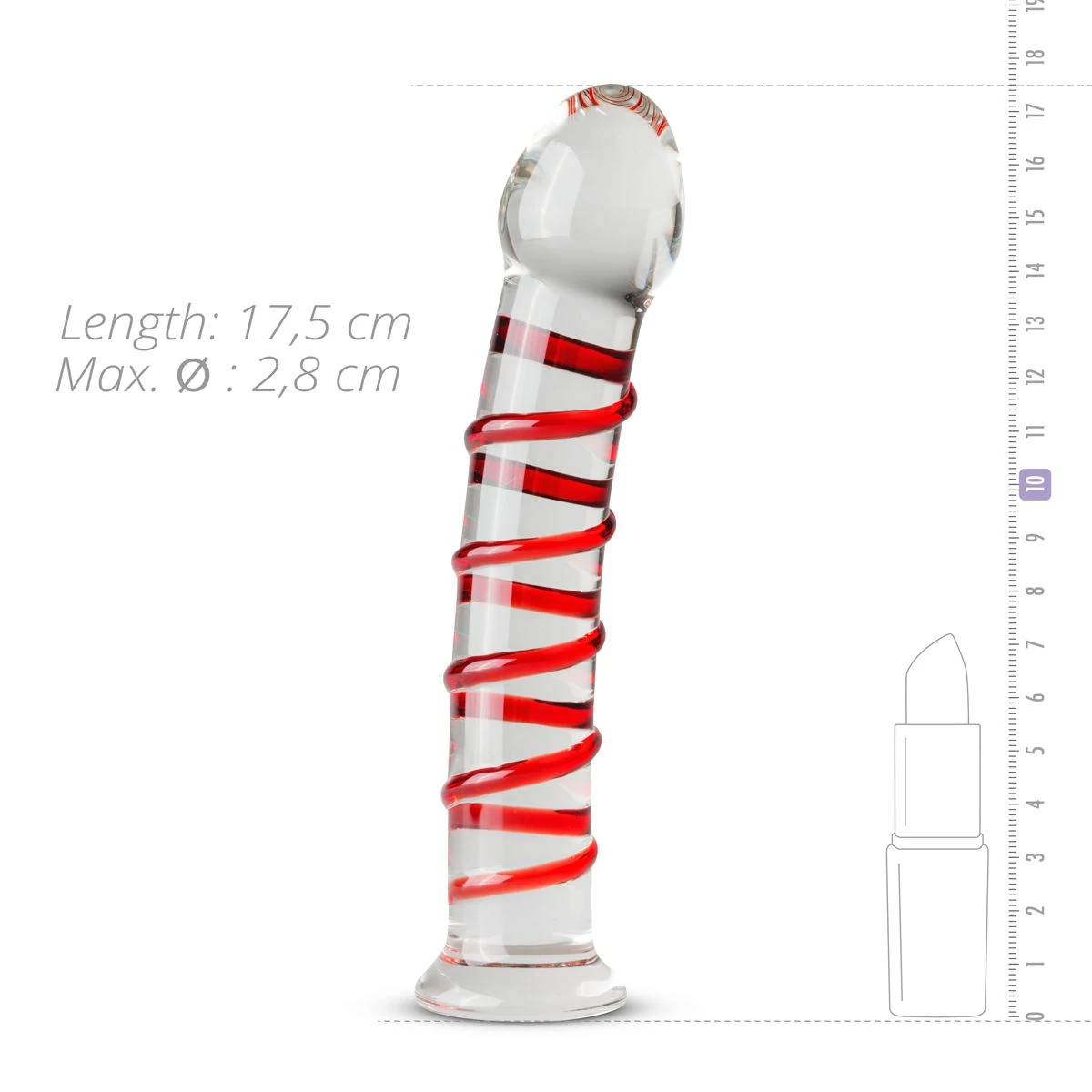 Gildo - Glass Dildo No. 15 - 17,5 cm