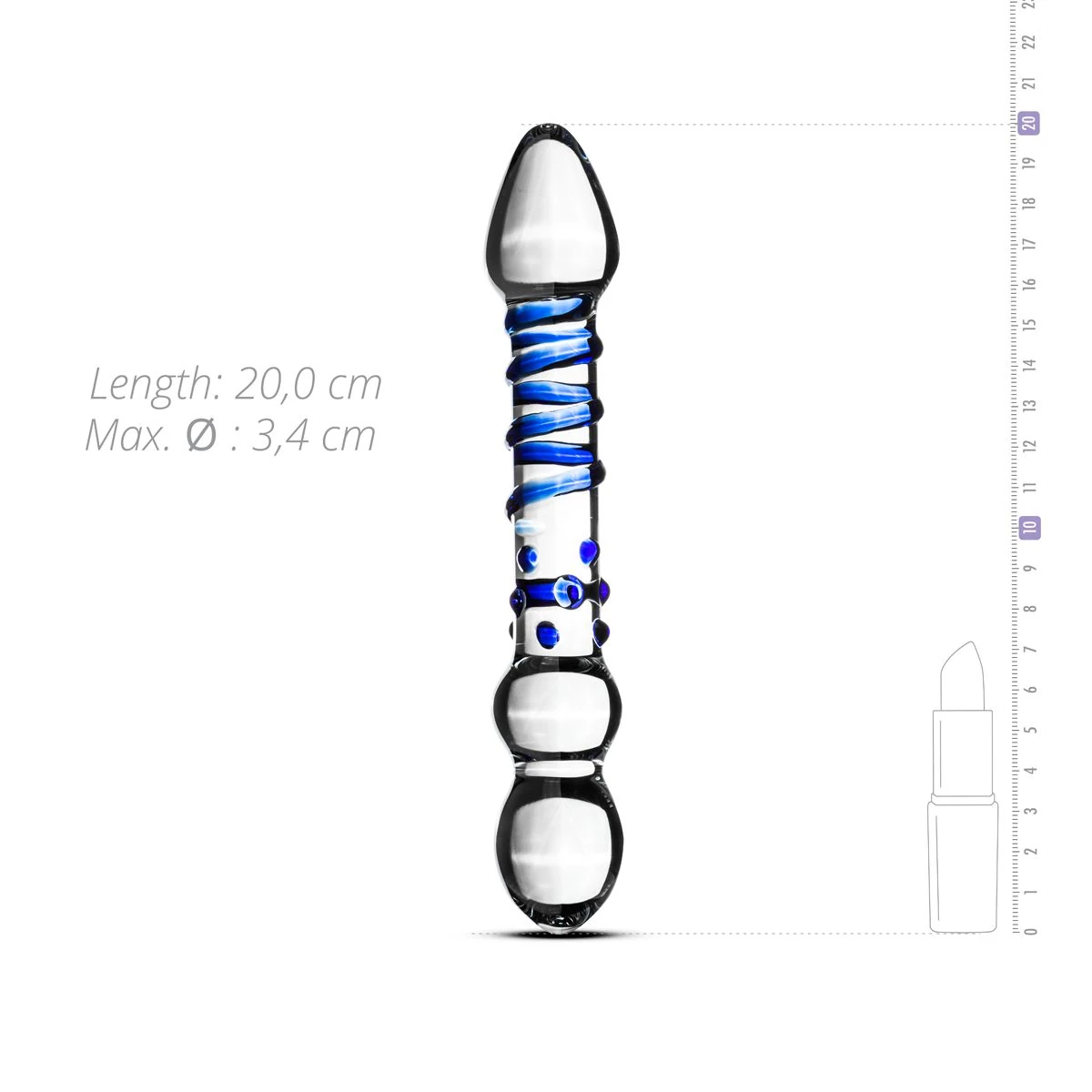Gildo - Glass Dildo No. 21 - 19 cm