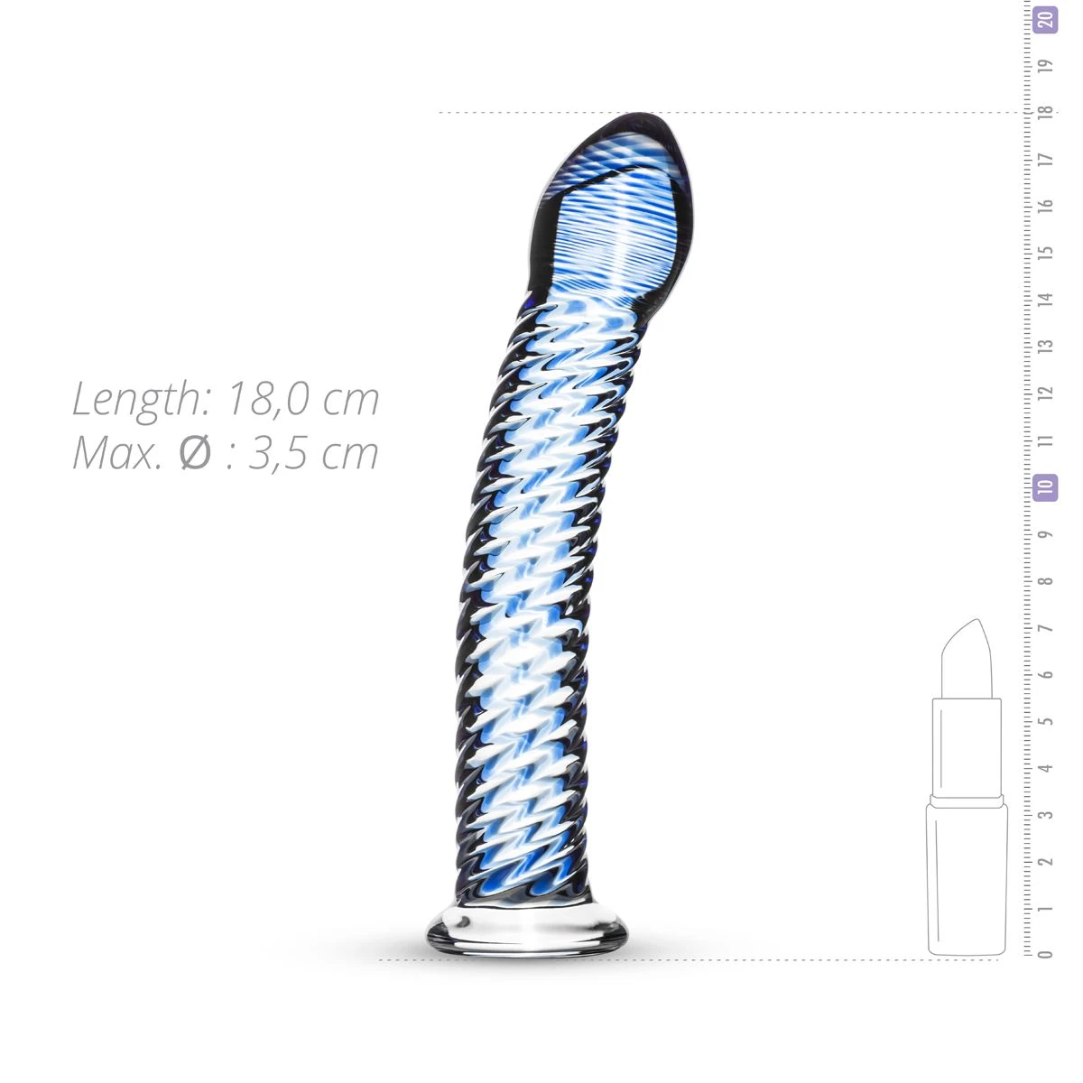 Gildo - Glass Dildo No. 5 - 18 cm