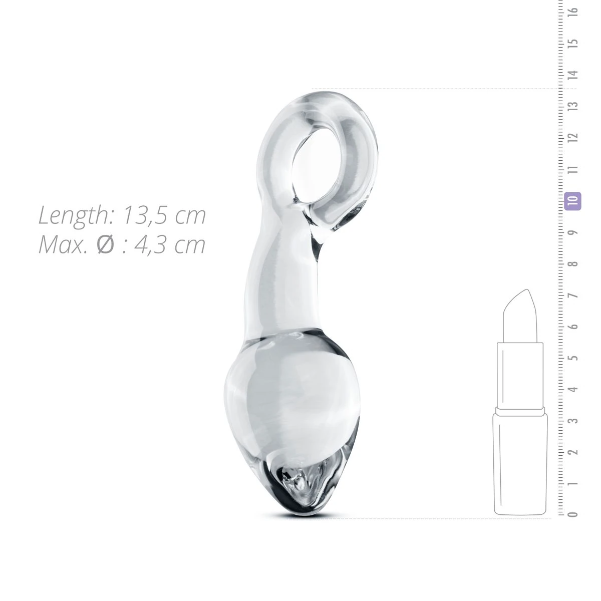 Gildo - Glass Prostate Plug No. 13 - 13,5 cm