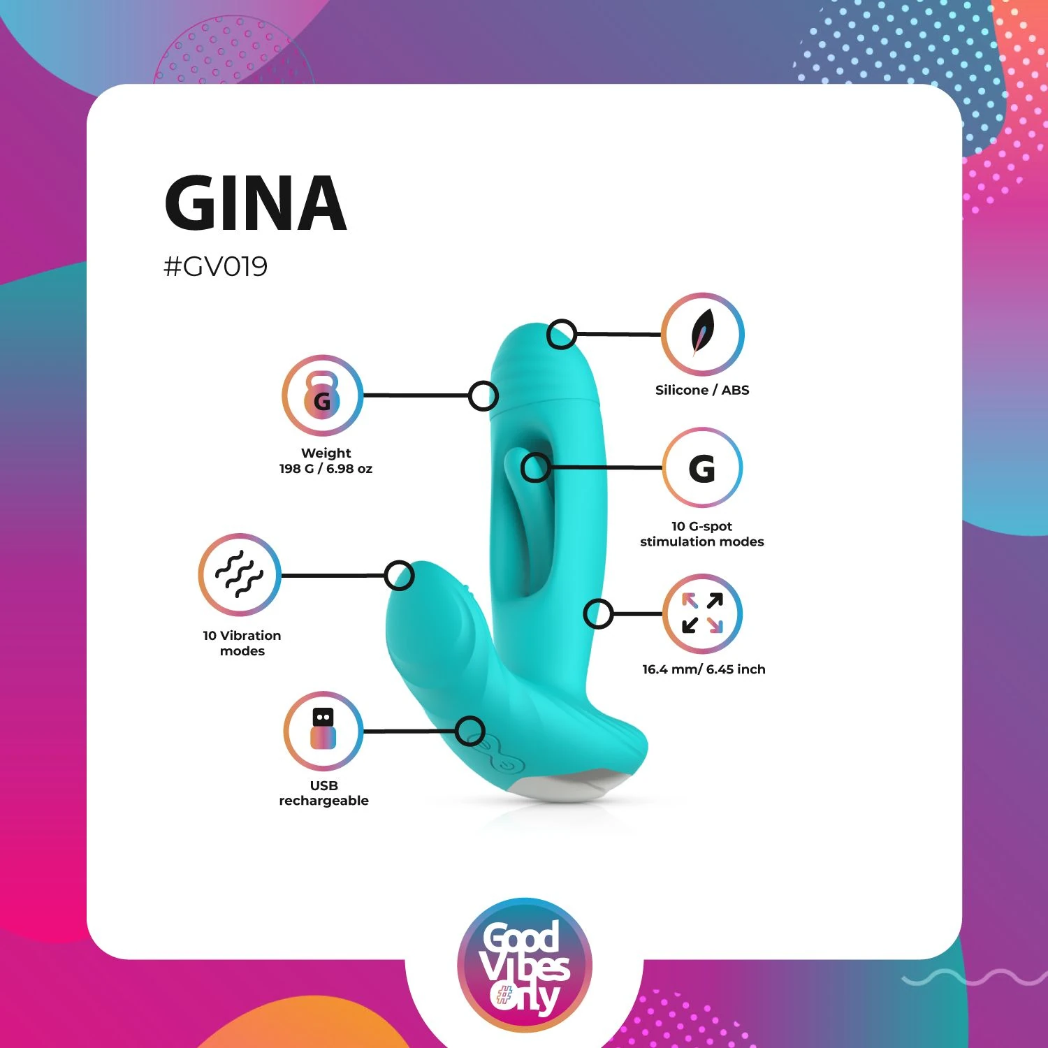 Good Vibes Only - Gina Flapping G-spot Vibrator
