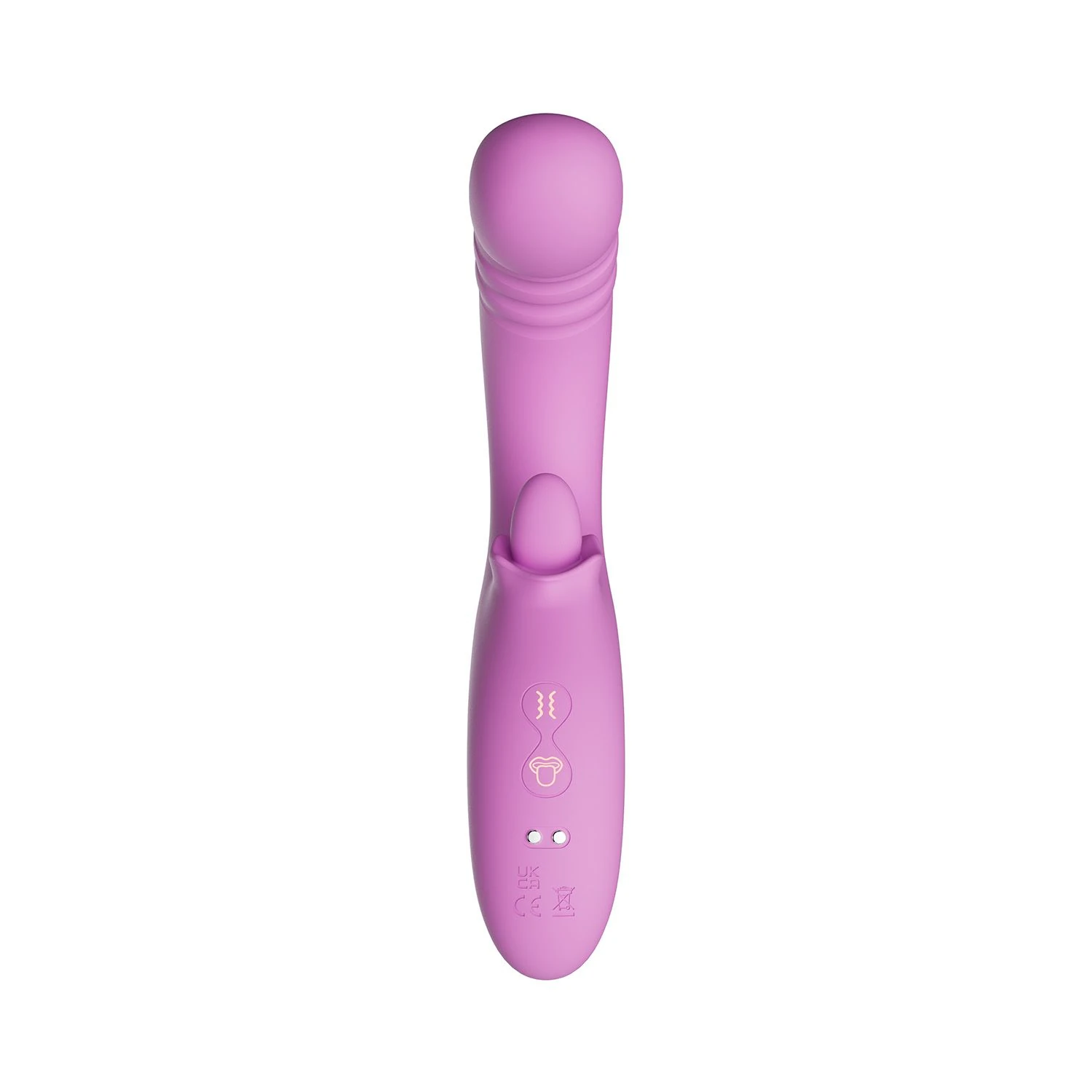 Good Vibes Only - Thrusting Tongue Vibrator - Pink