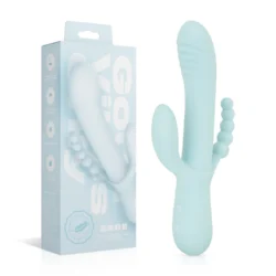 Good Vibes Only - Triple Stimulation Vibe - Soft Silicone - Blue