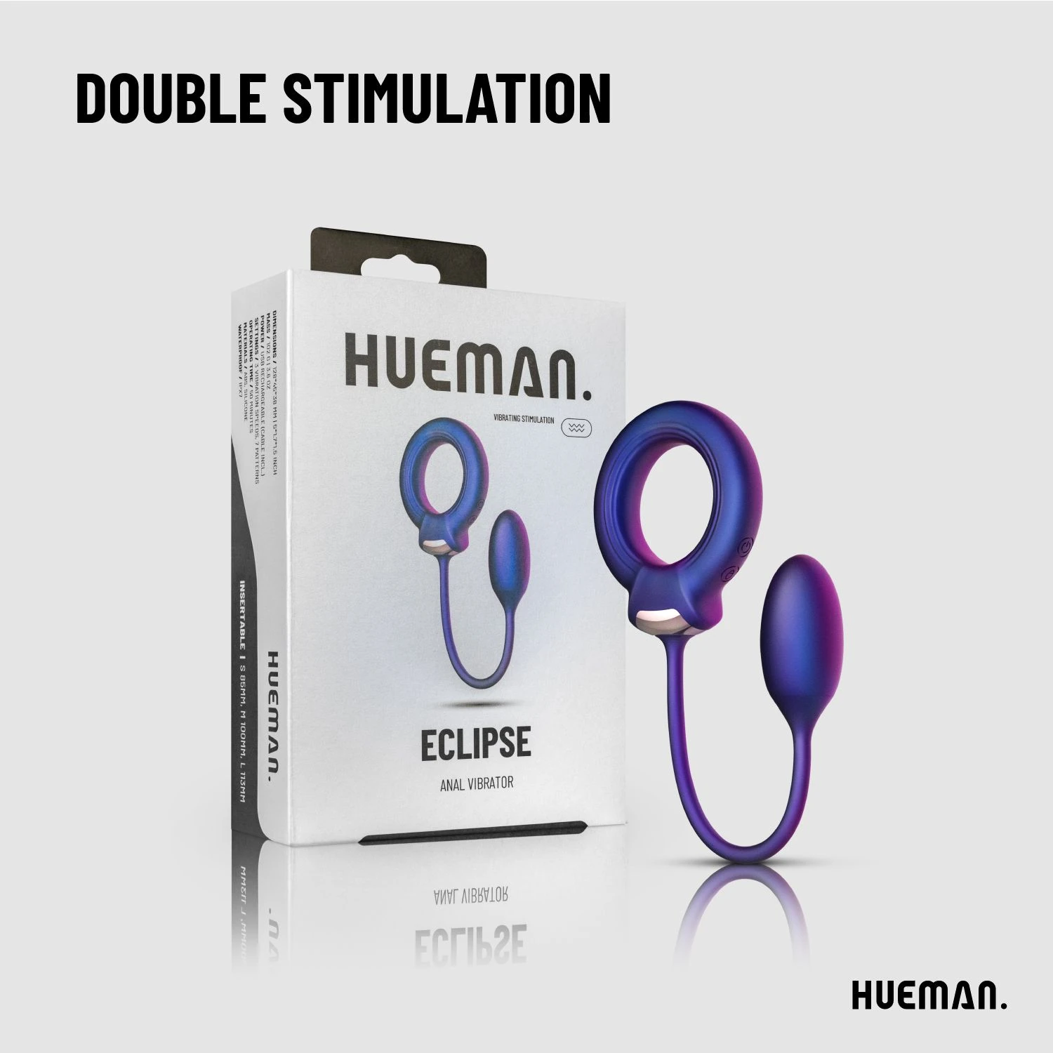 Hueman - Cockring with Anal Ball