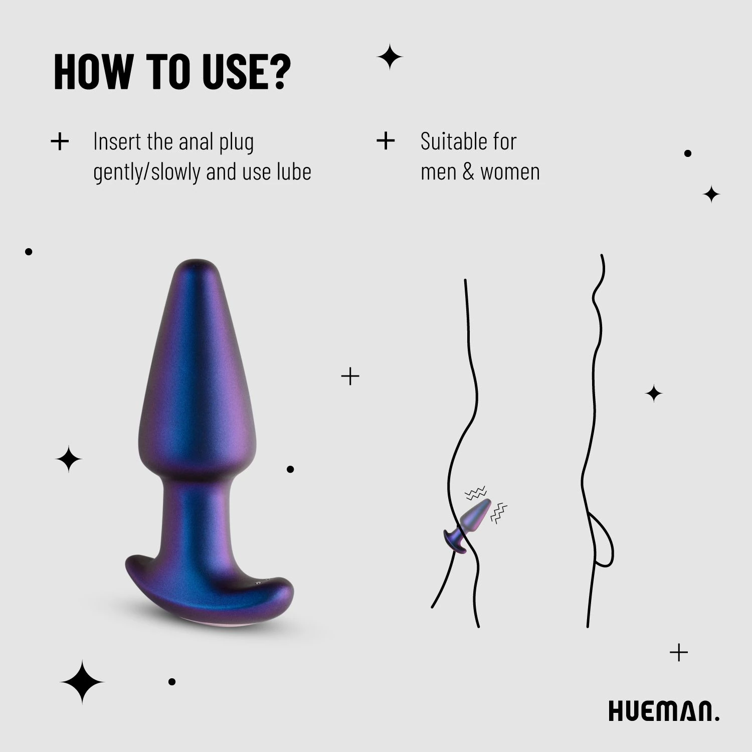 Hueman - Meteoroid Rimming Anal Plug
