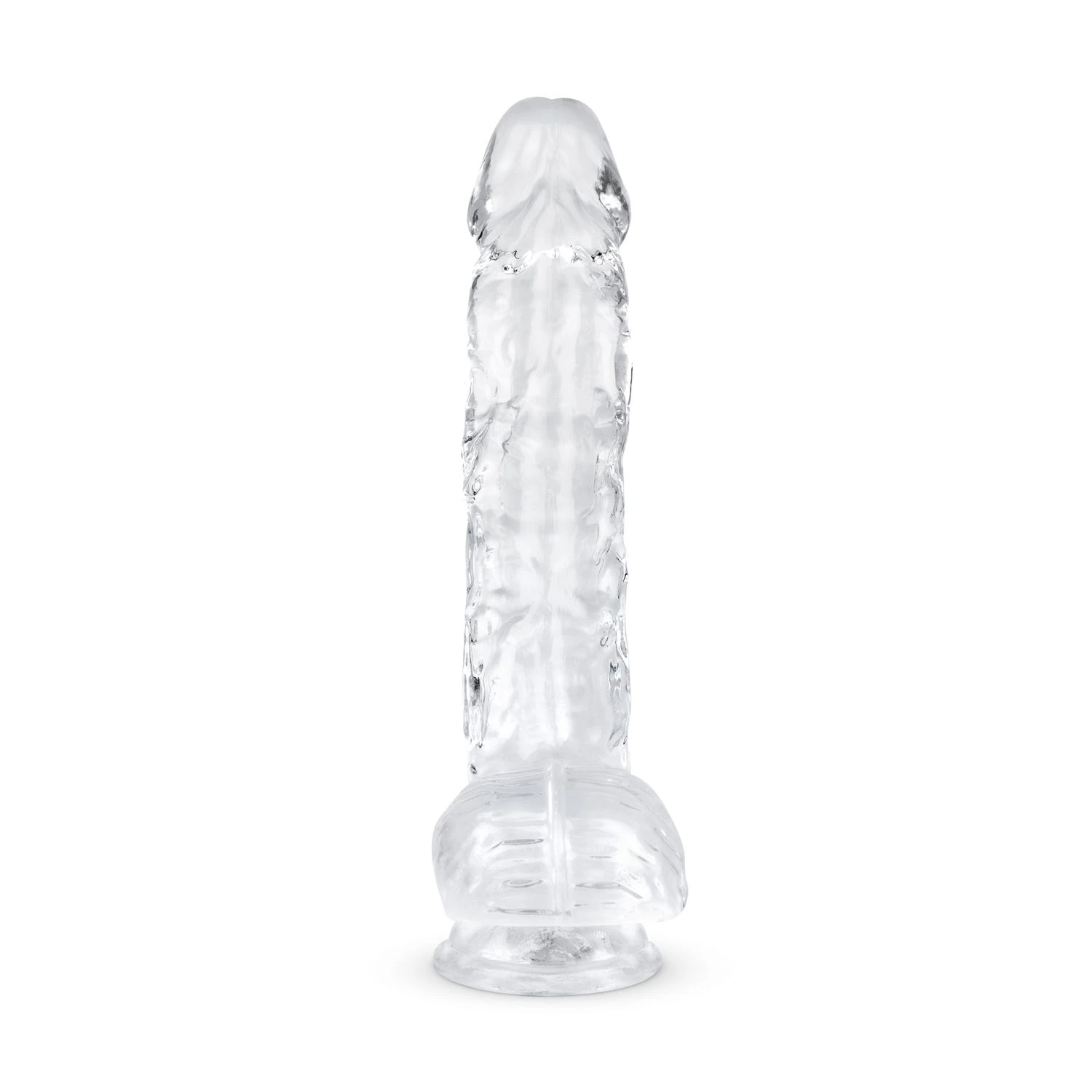Jelly Dildo with Balls - 13.5 cm