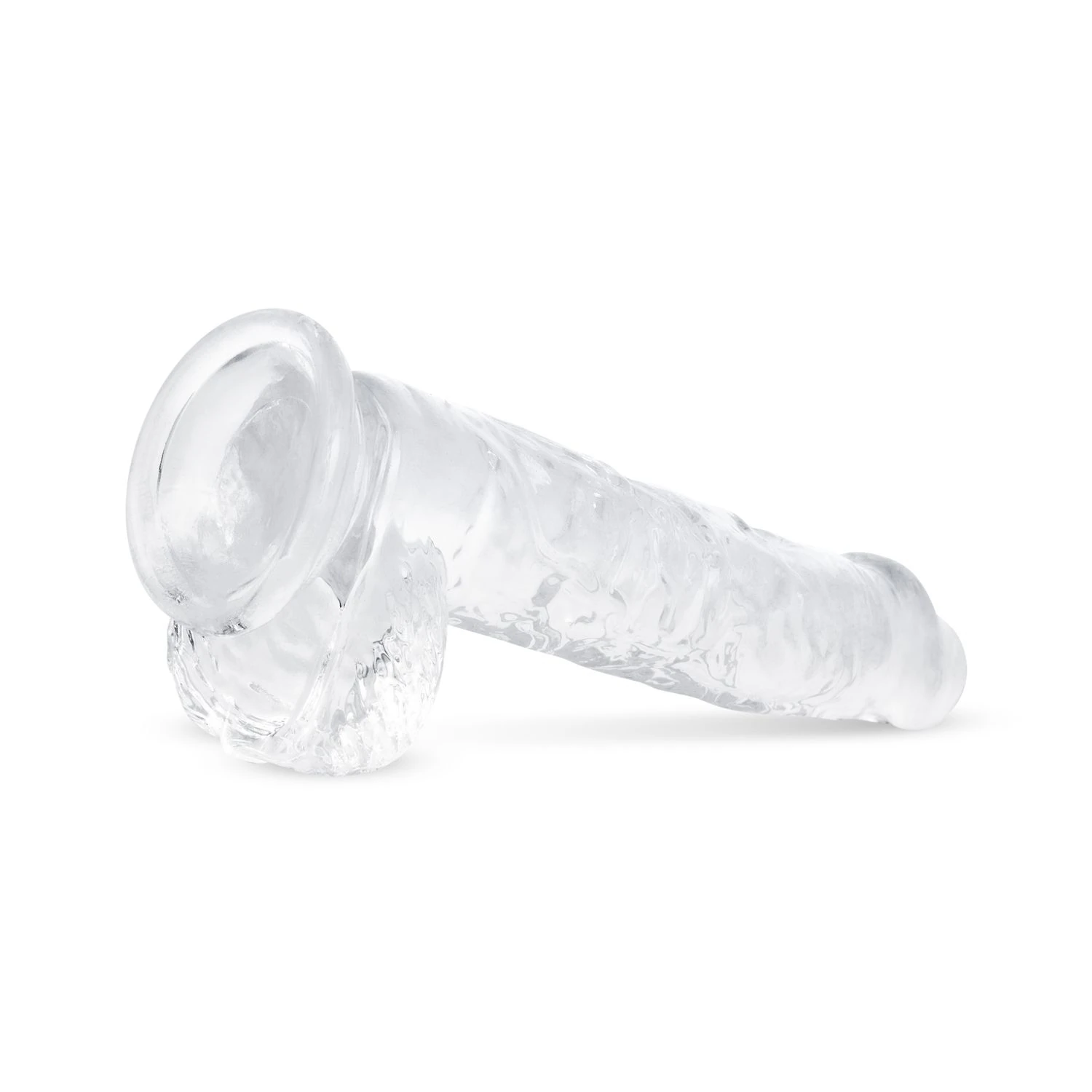 Jelly Dildo with Balls - 13.5 cm