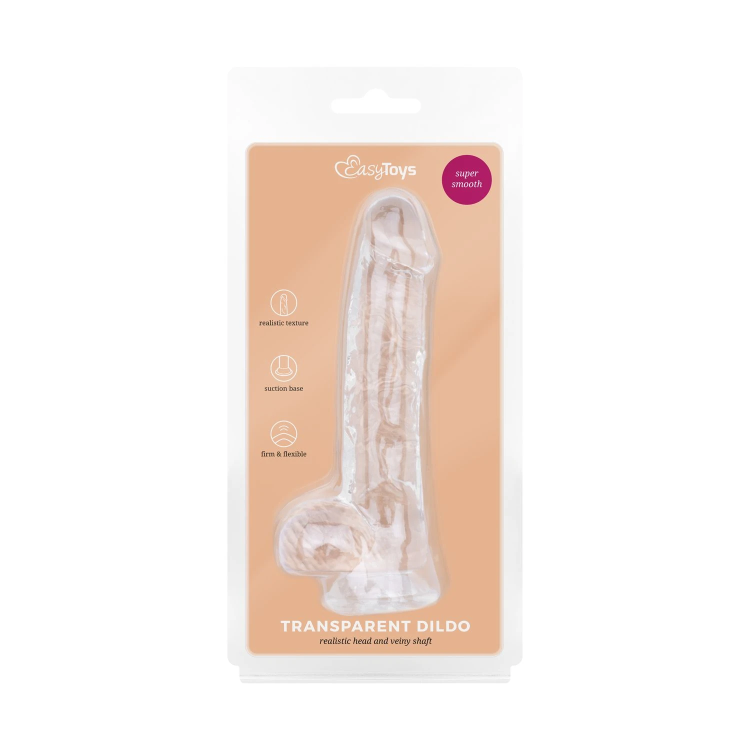Jelly Dildo with Balls - 13.5 cm