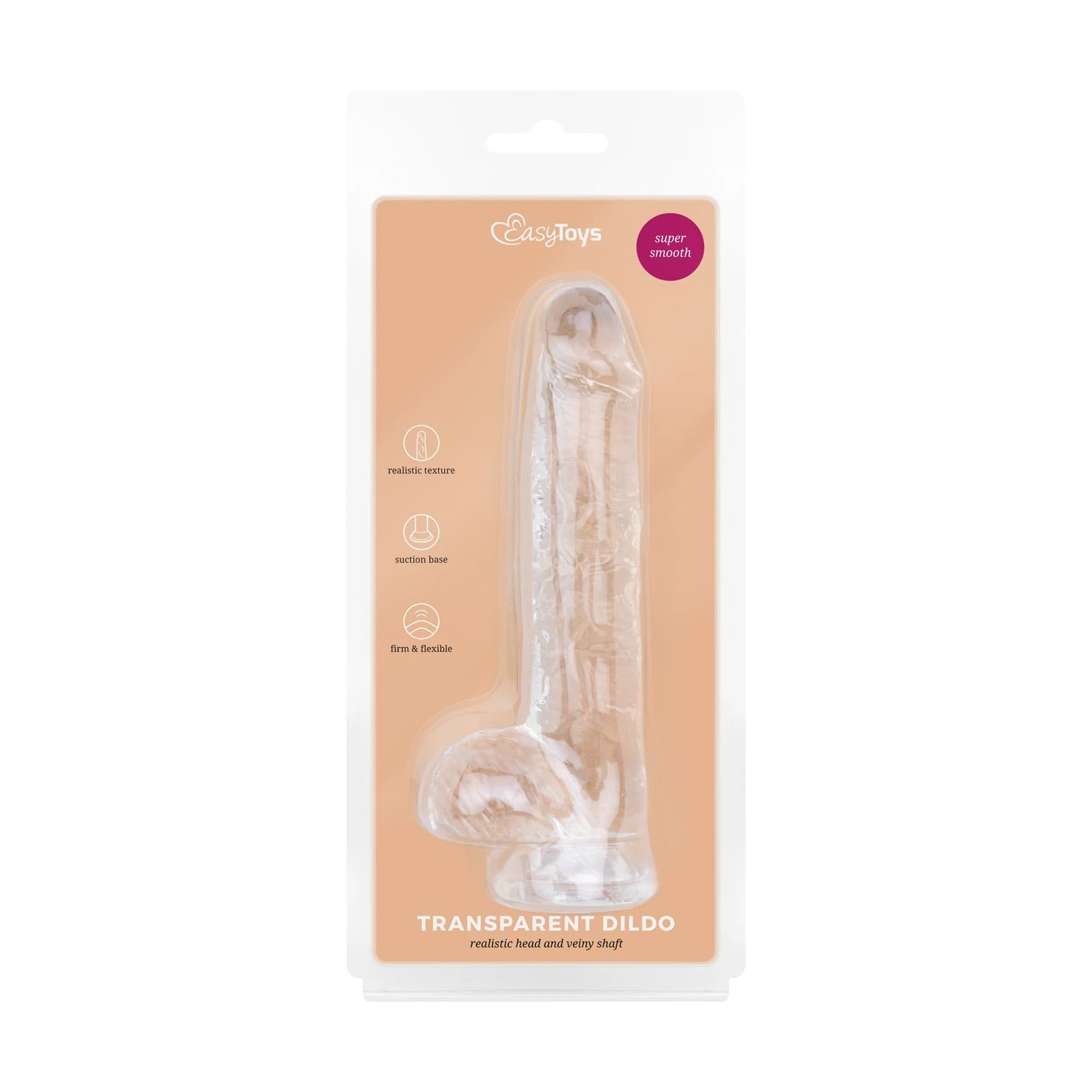 Jelly Dildo with Balls - 15 cm