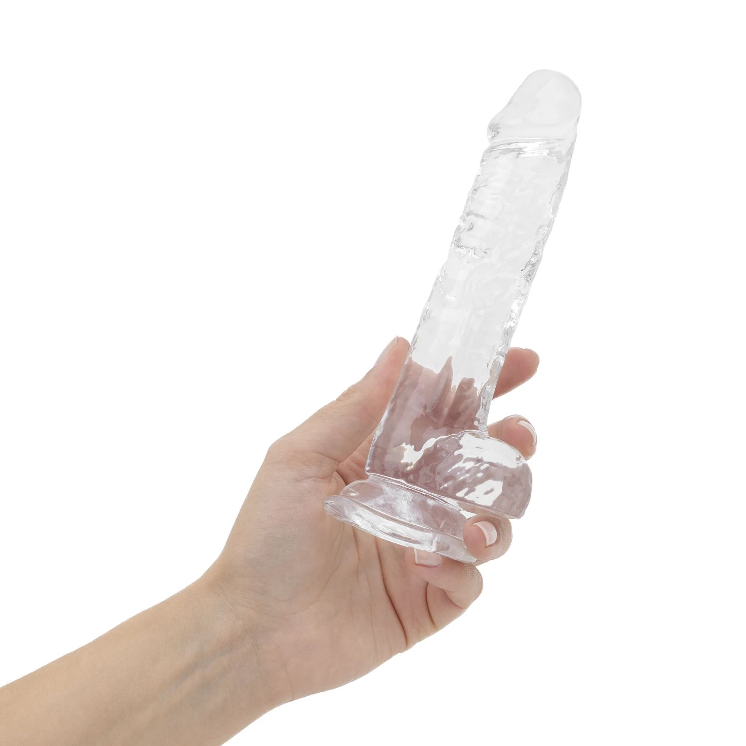 Jelly Dildo with Balls - 17 cm