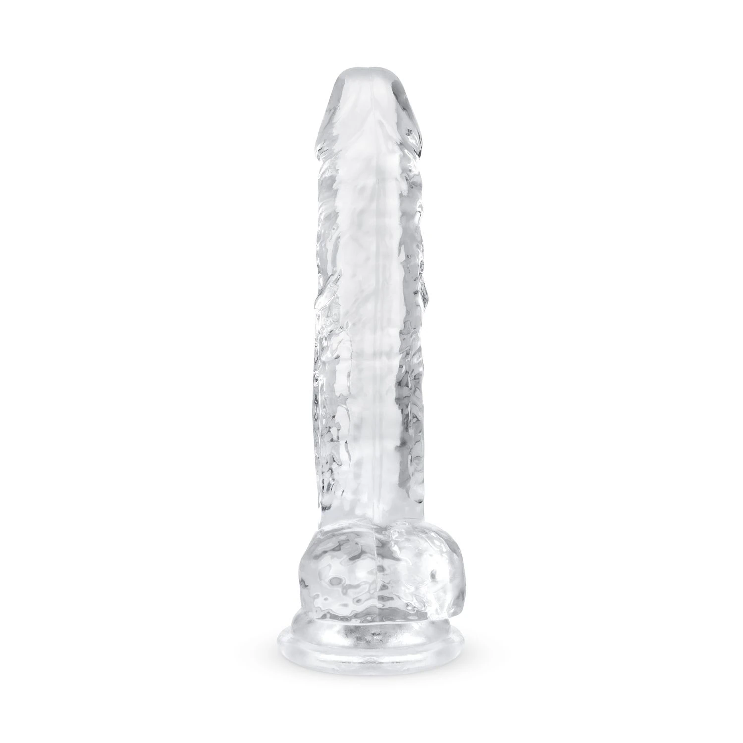 Jelly Dildo with Balls - 17 cm