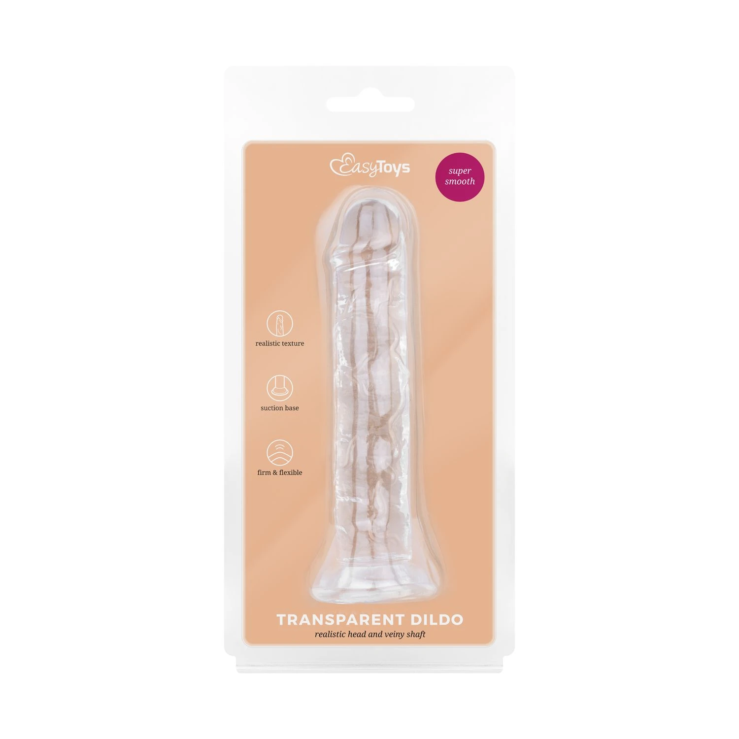 Jelly Dildo without balls - 14 cm